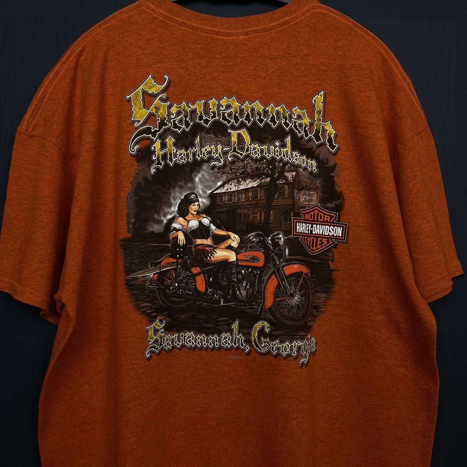 Harley Davidson × Japanese Brand × Vintage 🇺🇸HARLEY-D Pirate Biker Babe T Size US XL / EU 56 / 4 - 2 Thumbnail