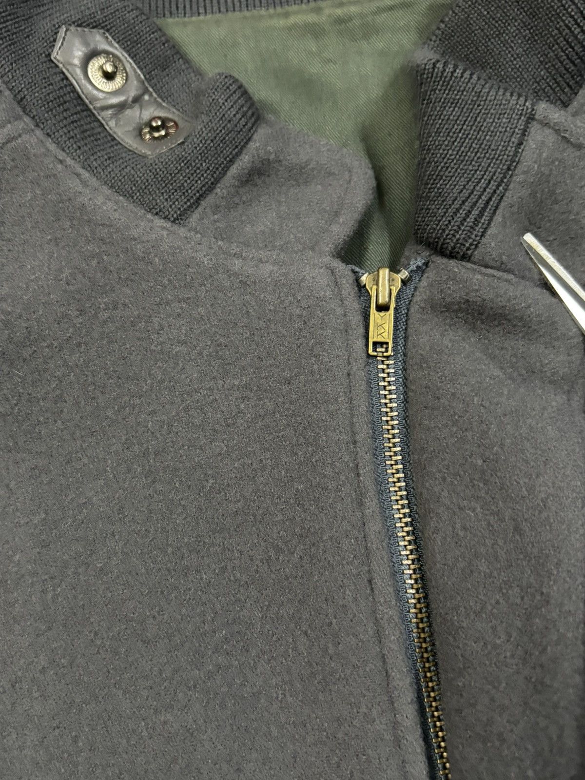 Other Vintage 90s Olivier Massuger Paris Wool Blend Bomber Jacket Size US M / EU 48-50 / 2 - 6 Thumbnail