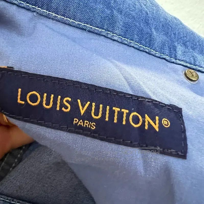 Louis Vuitton Louis Vuitton Summer Blue Cotton Casual Pants . Size US 32 / EU 48 - 3 Thumbnail