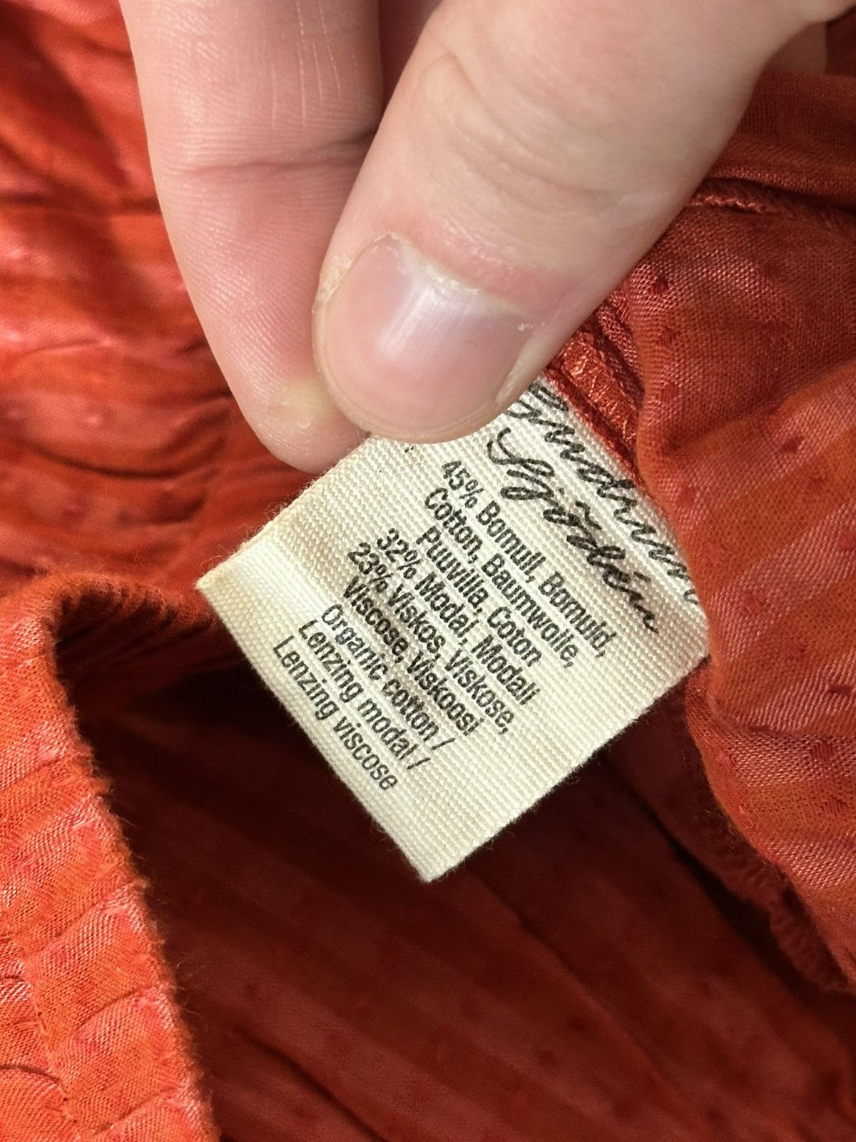 Gudrun Sjoden 🔥 Gudrun Sjoden Cotton Blend Wide Pants Trousers Check Size 28" / US 6 / IT 42 - 4 Thumbnail