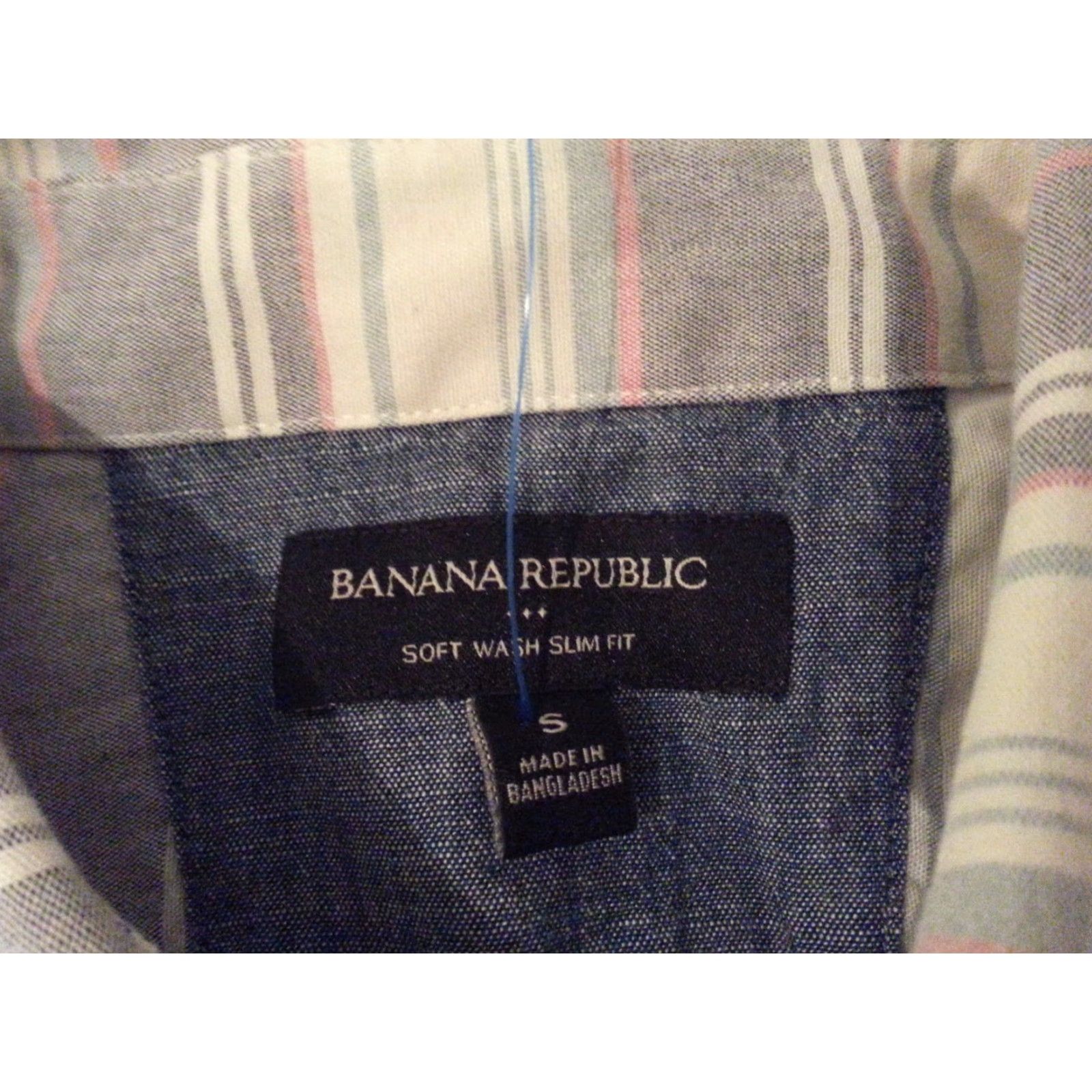 Banana Republic VINTAGE? Banana Republic Shirt Polo Gray Cotton Short Sleeve Mens S No? Size US S / EU 44-46 / 1 - 4 Thumbnail