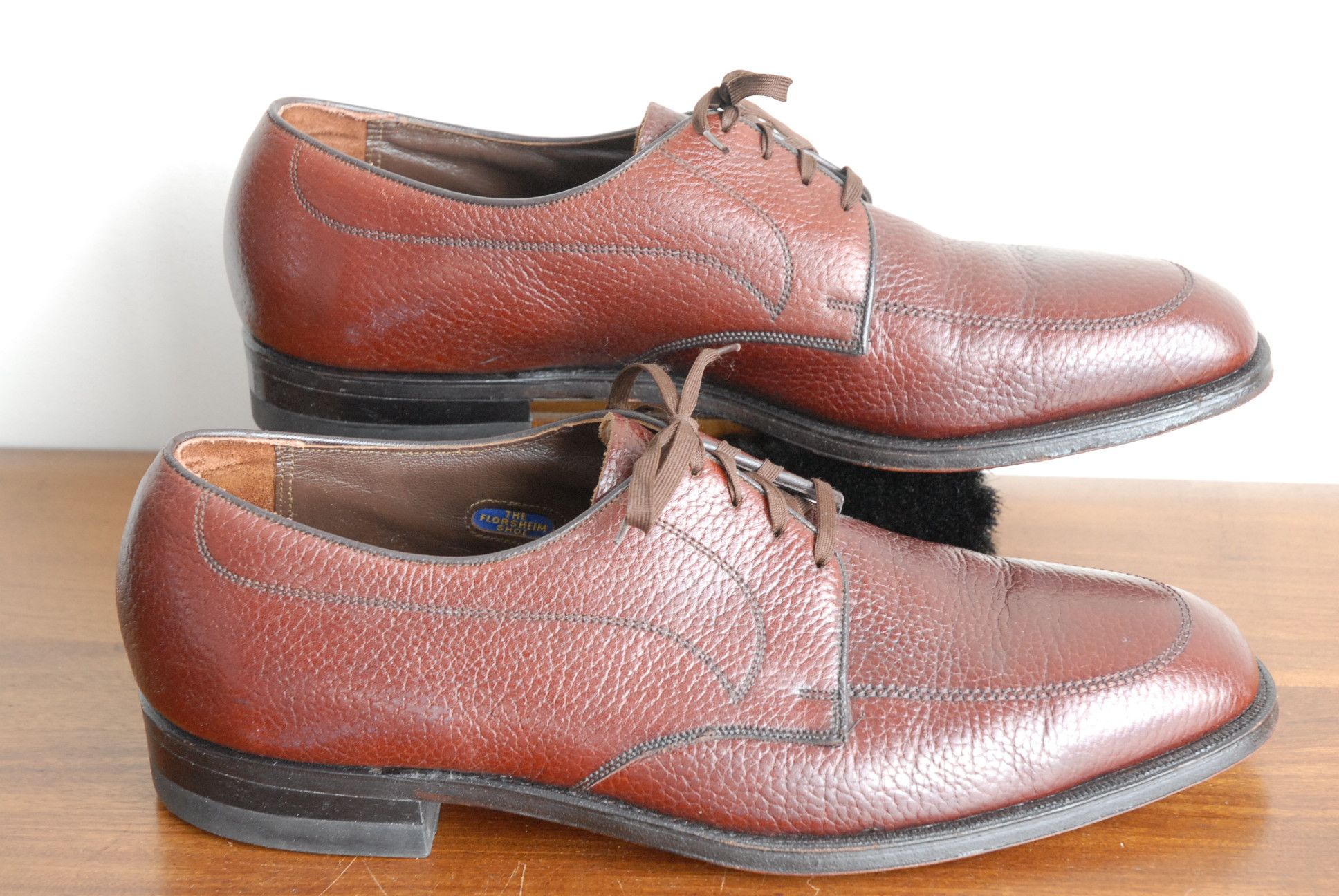 Florsheim Blue Window Pebble Grain Derby Size US 11 / EU 44 - 5 Thumbnail