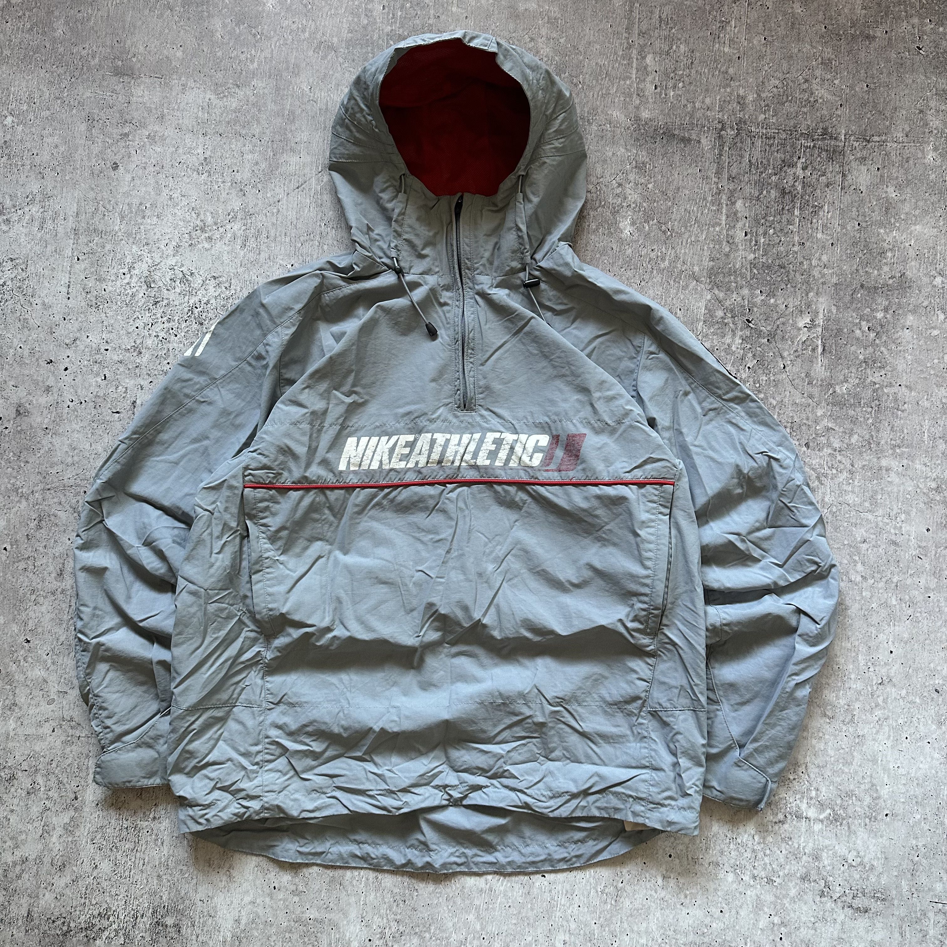 Nike Streetwear Vintage Nike y2k Vintage Athletic Big Logo Nylon Track Ninja Anorak Grailed