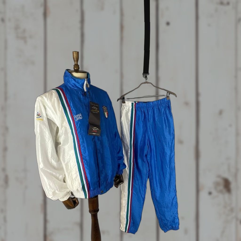Paul & Shark Paul & Shark Tracksuit Mens L Multicolor Nylon Long Sleeve Full Zipper – 2 Piece Activewear Pants Set Exceptions: Logo Zip Pockets Clothing Sportswear Size US L / EU 52-54 / 3 - 1 Thumbnail
