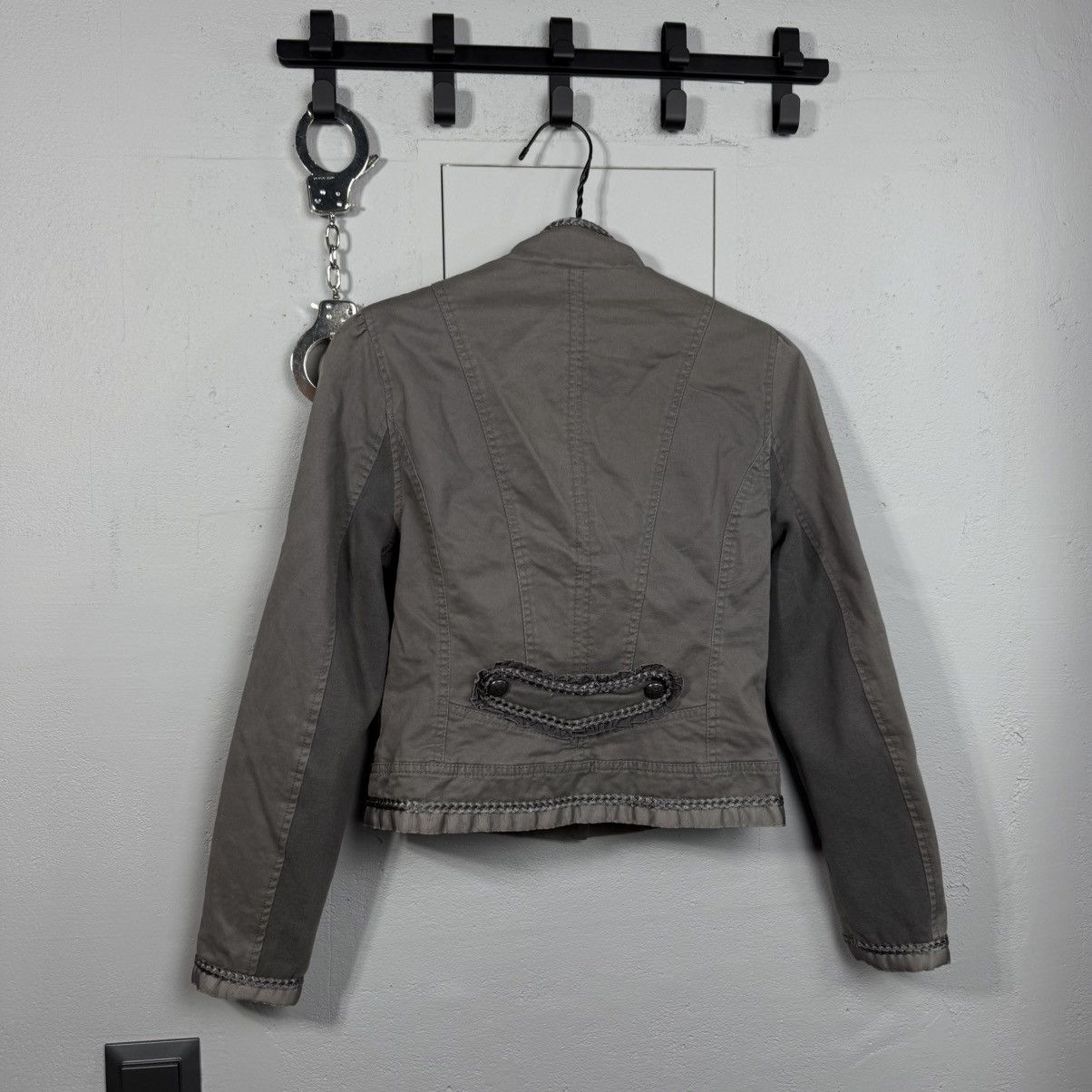 Japanese Brand OOs Napoleon Military Denim Blazer Jacket PPFM Balmain Vibe Size XS / US 0-2 / IT 36-38 - 2 Thumbnail