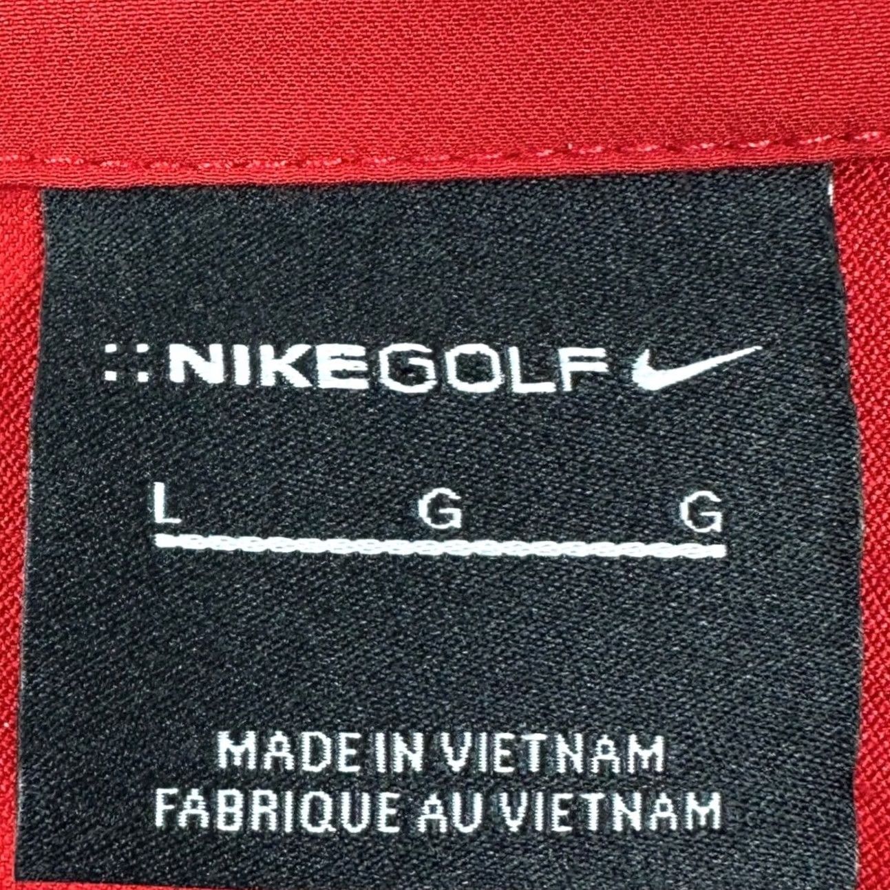 Nike Nike Golf Jacket Mens Large Full Zip Red Black Colorblock Lightweight EUC Size US L / EU 52-54 / 3 - 4 Thumbnail