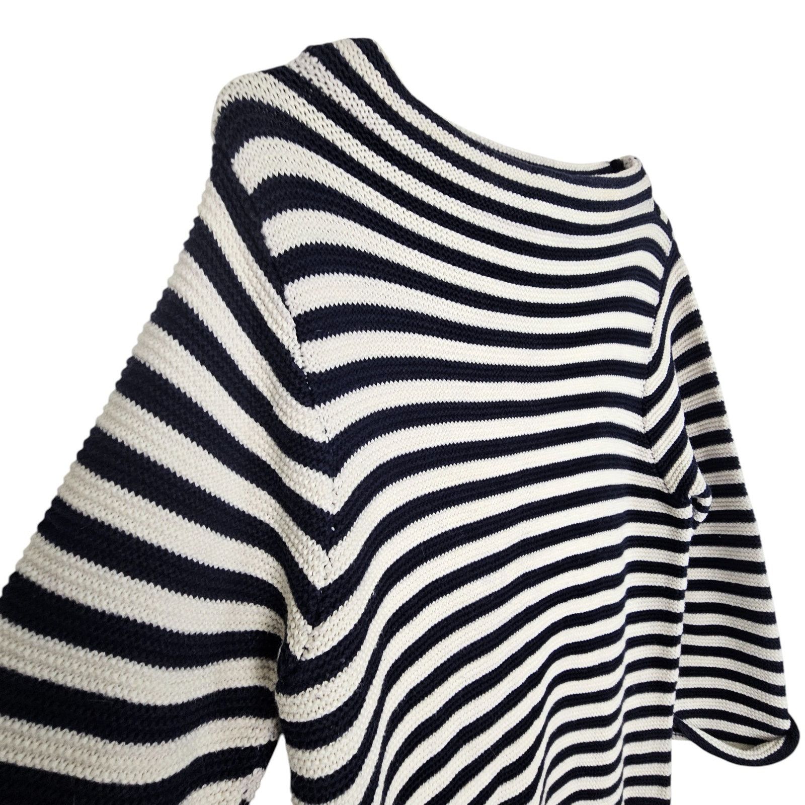 Boden Boden Womens Wool Striped Knit Sweater Sz 8 Classic Nautical Size M / US 6-8 / IT 42-44 - 5 Thumbnail