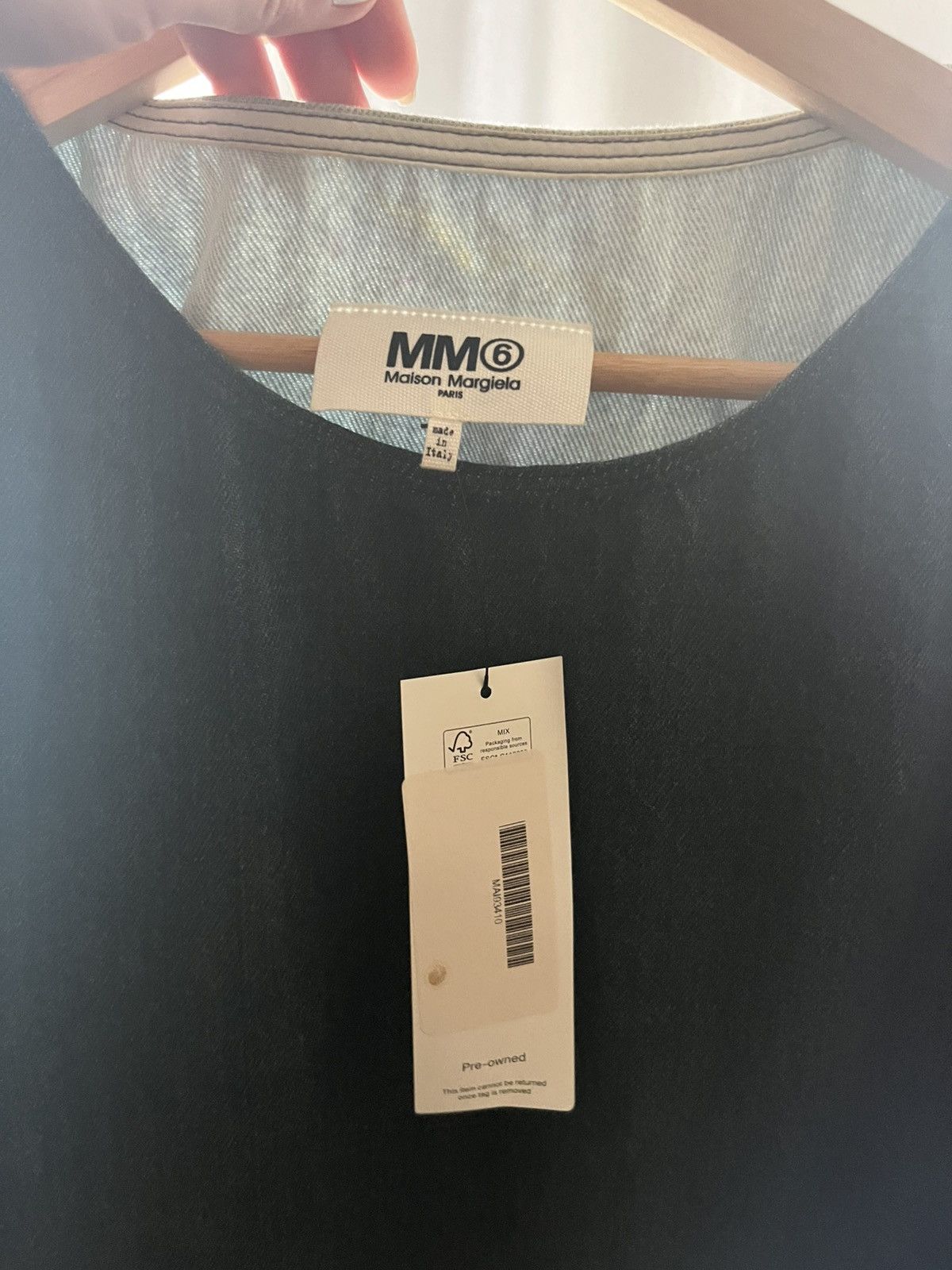MM6 × Maison Margiela MM6 Denim Pullover Dress (42/L) Size M / US 6-8 / IT 42-44 - 3 Thumbnail