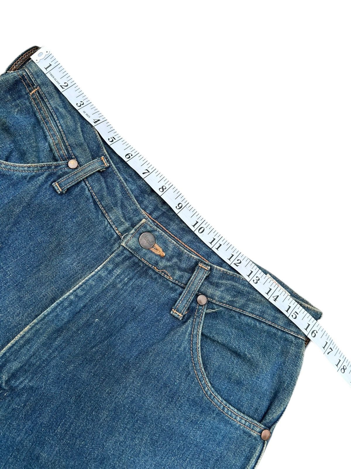 Kapital Vintage Wrangler Blue Bell Selvedge Distressed Denim Jeans Size US 32 / EU 48 - 13 Thumbnail