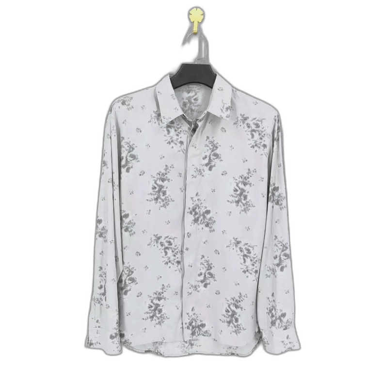 dior floral print long sleeve shirt