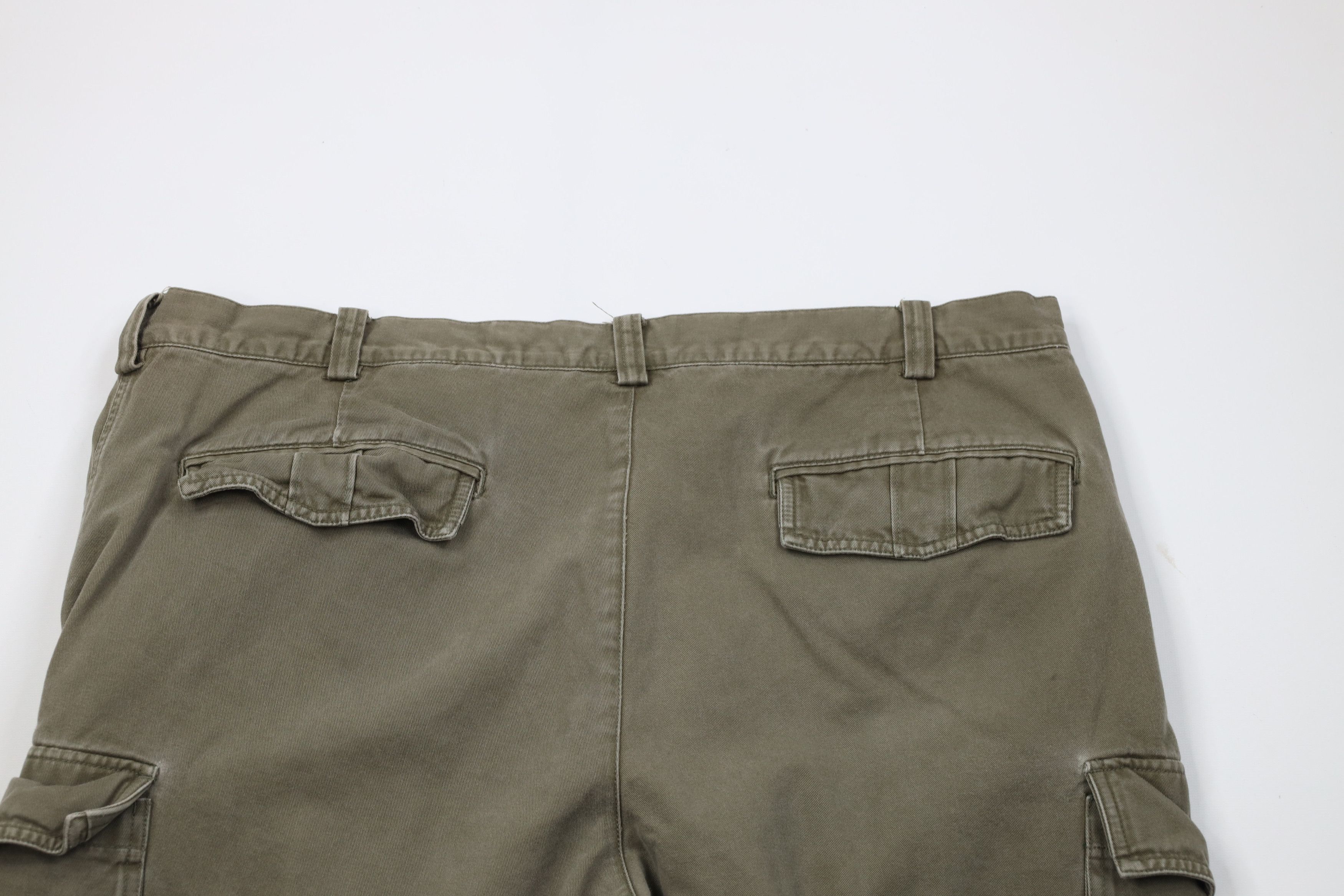 Eddie Bauer Vintage Eddie Bauer Flannel Lined Wide Leg Cargo Pants Green Size US 42 / EU 58 - 10 Thumbnail