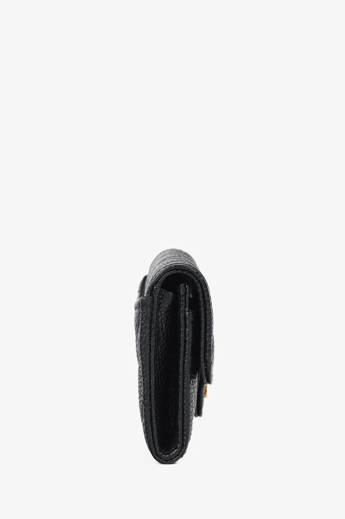Chanel Chanel Black Caviar Leather Flap Card Holder Wallet Size ONE SIZE - 3 Thumbnail