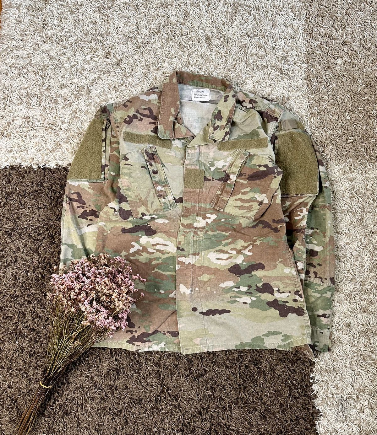 image of Made In USA x Military Vintage Us Army Coat Army Combat Uniform Unisex in Woodland (Size Small)