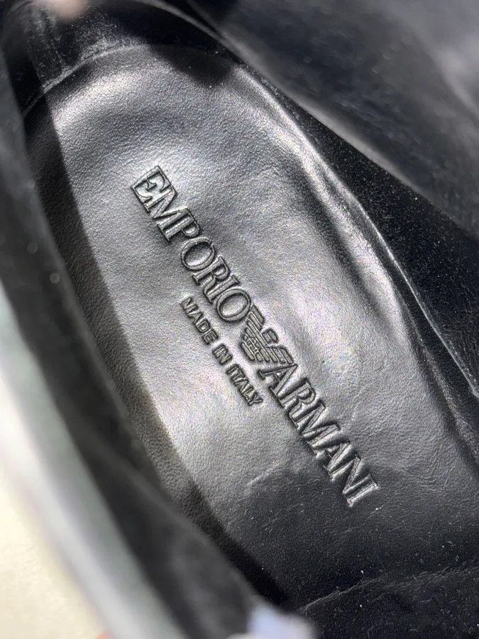 Emporio Armani Emporio Armani Perfored Premium Leather Boots Size US 9.5 / EU 42-43 - 10 Thumbnail
