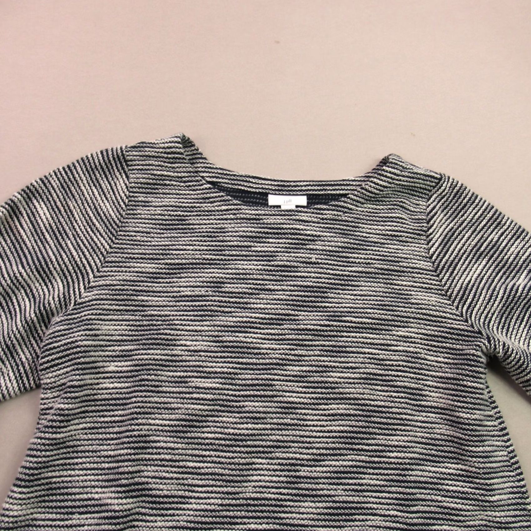 J. Jill J Jill Shirt Womens Medium Long Sleeve Crew Neck Lightweight Outdoors Casual Multicolor Knit Cotton Blend Regular True to Size Size M / US 6-8 / IT 42-44 - 3 Thumbnail