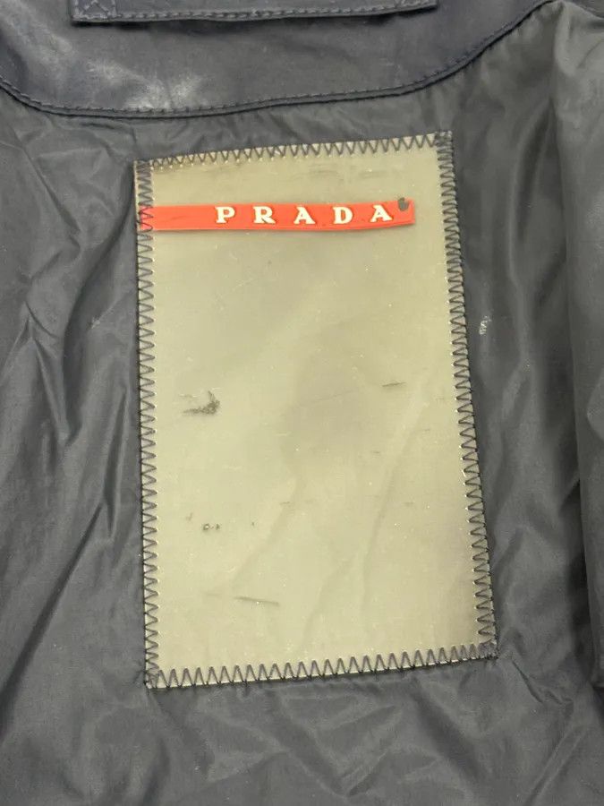 Prada 2000s Prada Navy Linea Rossa Windbreaker Jacket Size US M / EU 48-50 / 2 - 9 Thumbnail