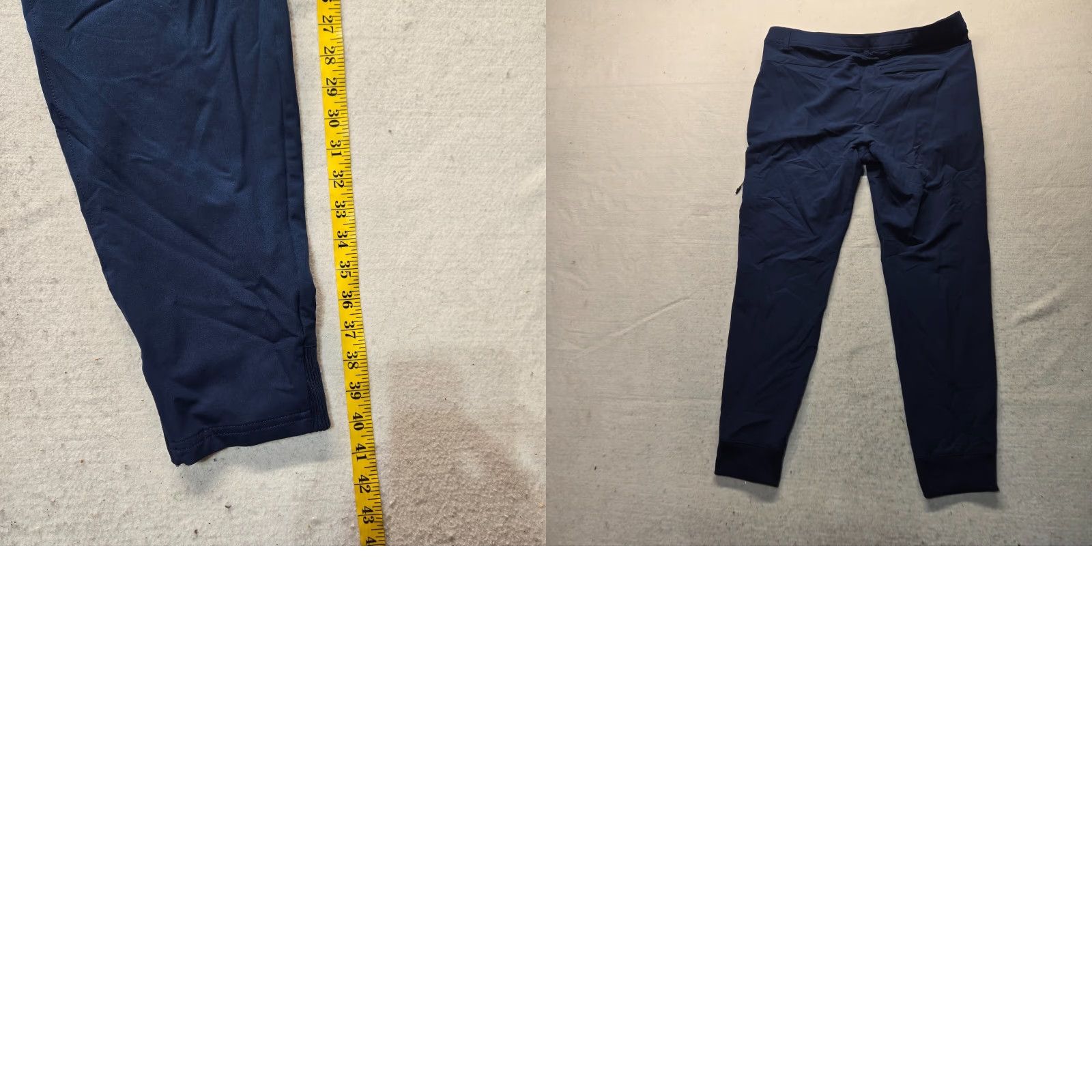 Vintage Russell Pants Adult M Blue 100% Polyester double knit Chino Slacks Zip Pocket Womens Size 32" / US 10 / IT 46 - 8 Thumbnail