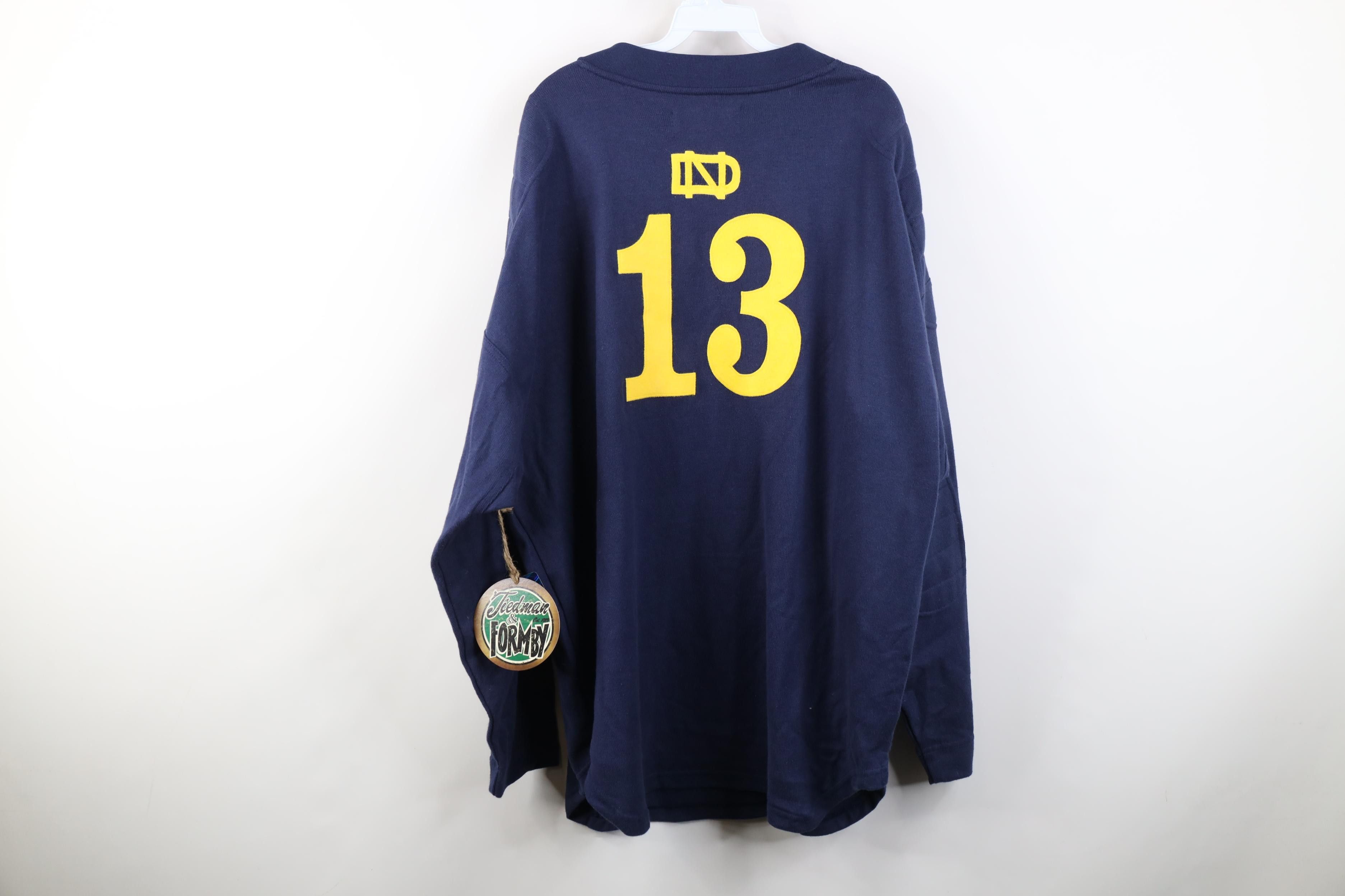 Vintage New Tiedman Formby Rockne Notre University Jersey Sweater Size US XXL / EU 58 / 5 - 14 Thumbnail