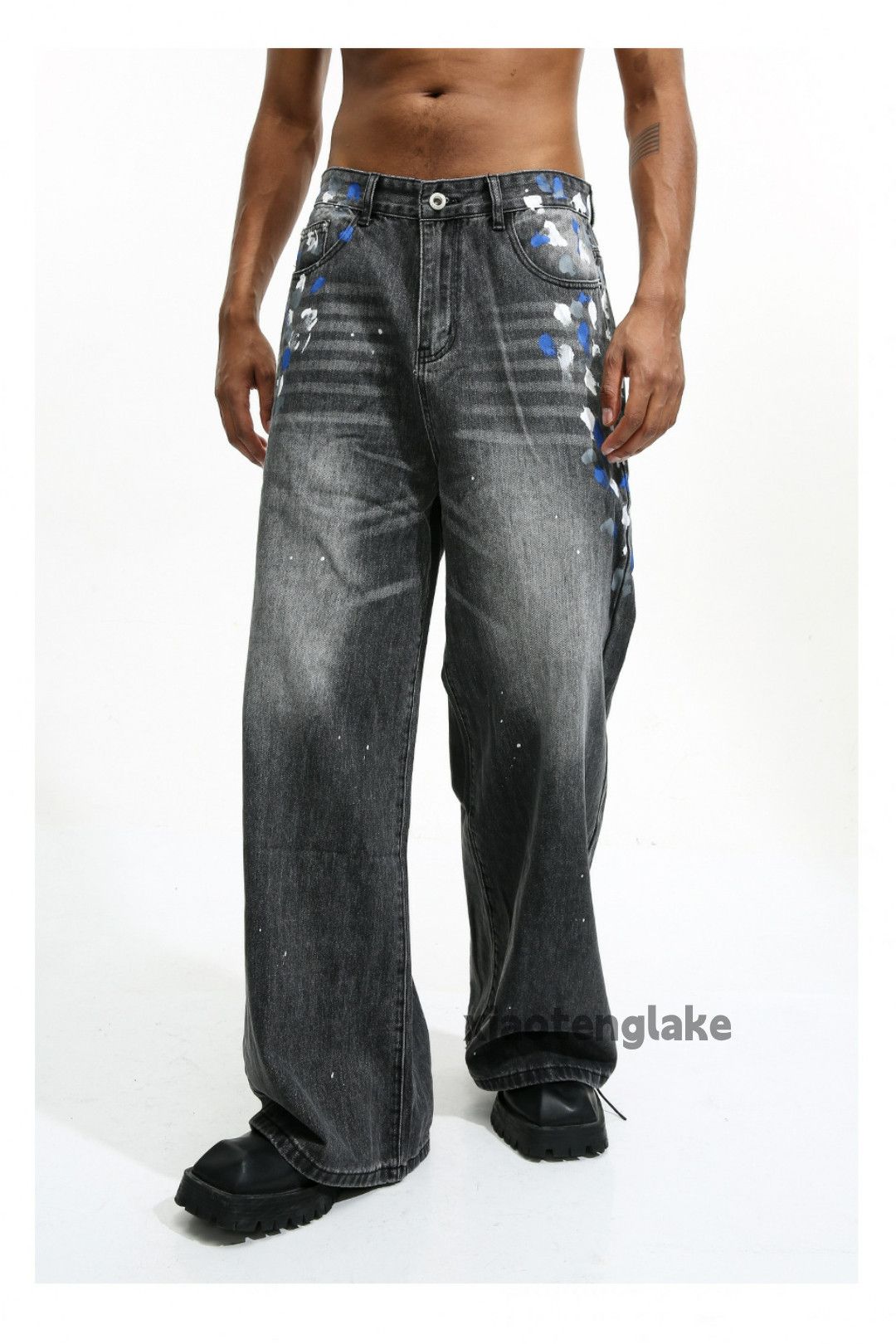 Jean × Vintage washed faded cleanfit yuppie bootcut baggy jeans Size US 30 / EU 46 - 2 Thumbnail