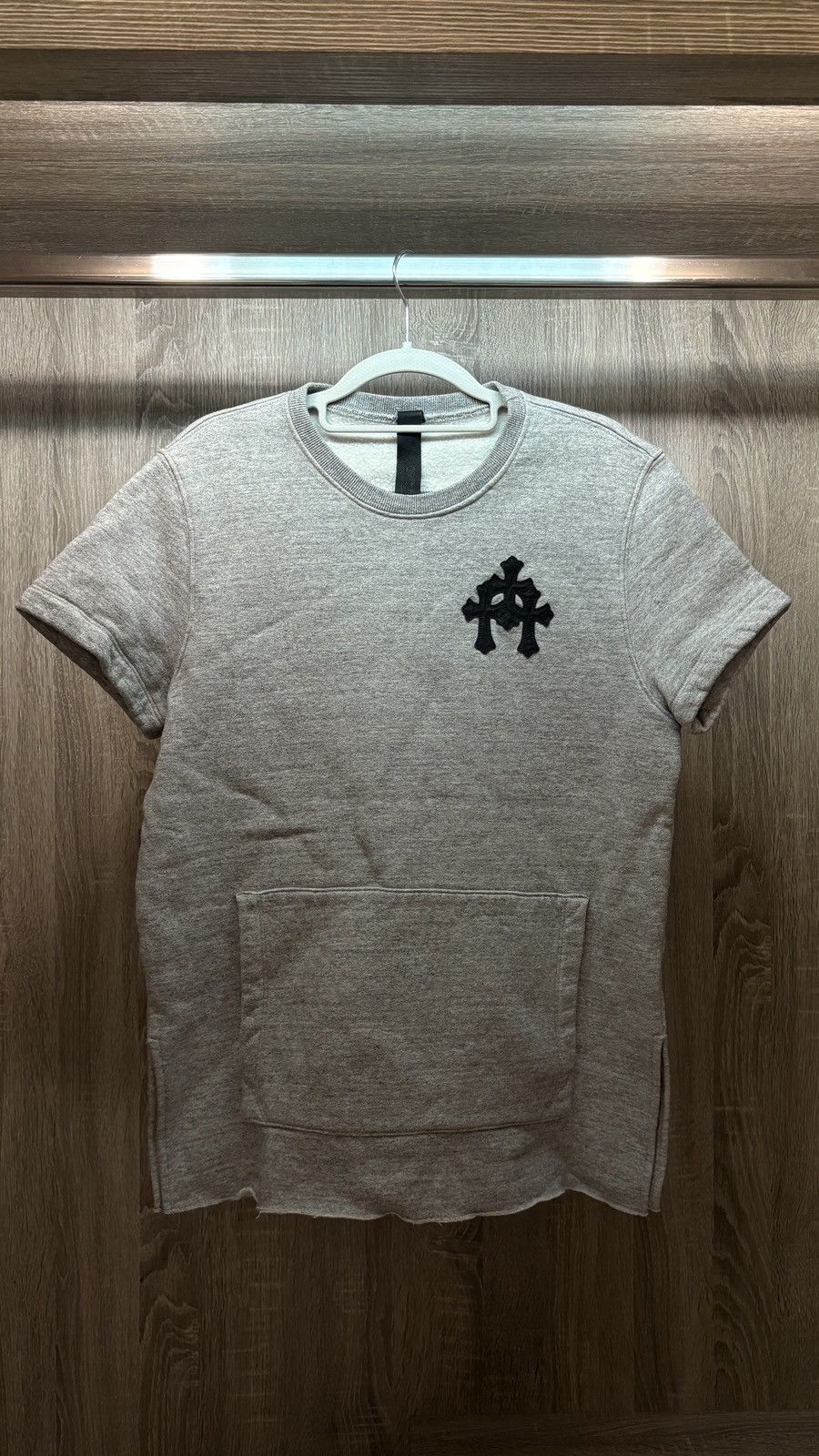 Chrome Hearts Leather Cross Patch Shirt