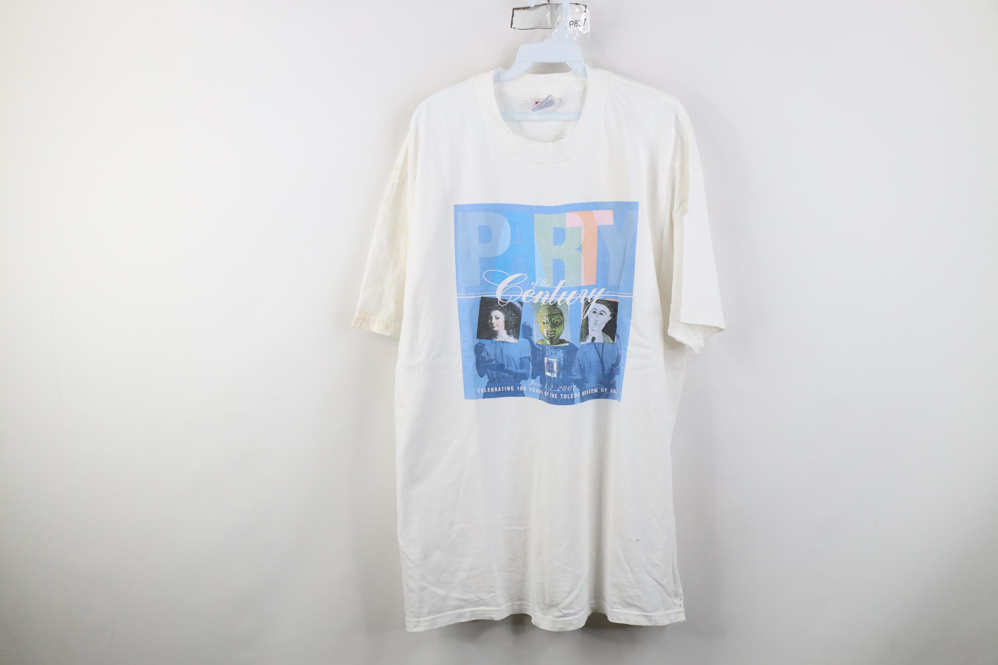 Vintage Vintage Y2K 2001 Party of the Century Museum of Art T-Shirt Size US XL / EU 56 / 4 - 1 Thumbnail