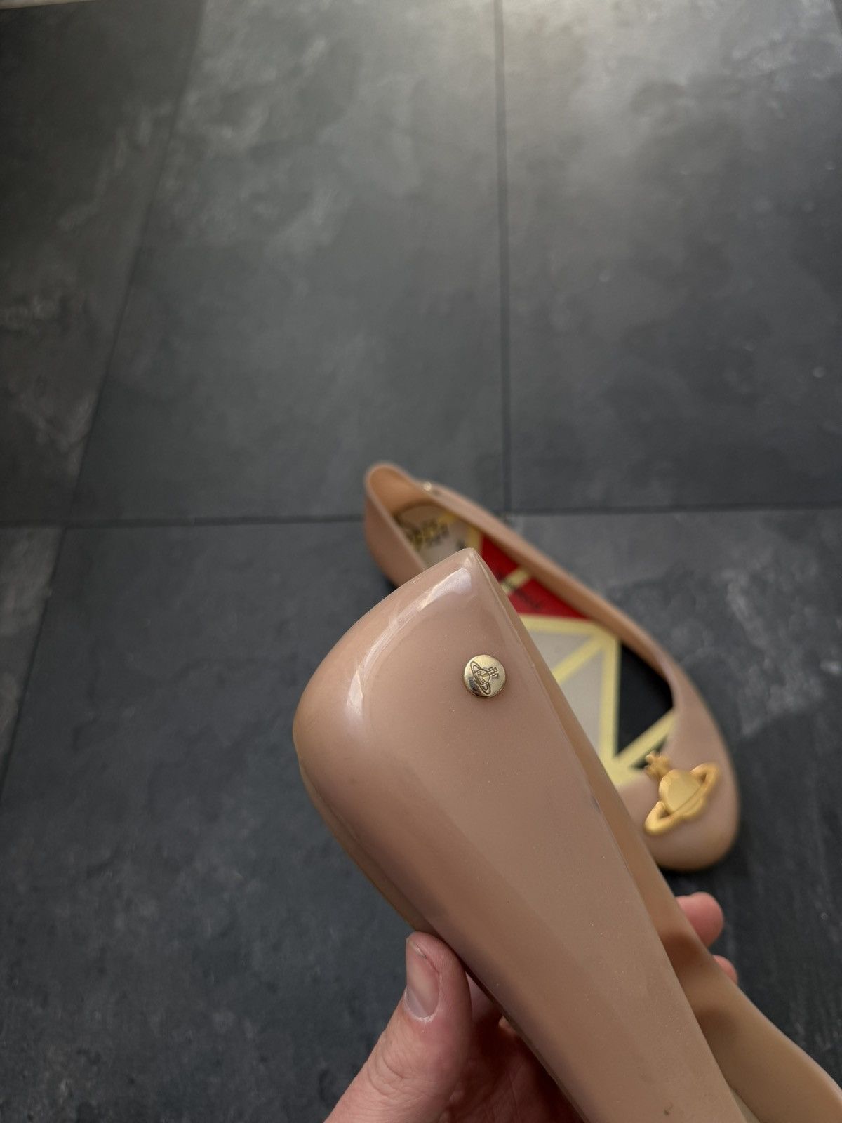Melissa × Vintage × Vivienne Westwood Vivienne Weastwood Ballet Orb Flats Pump Slip On Size US 8 / IT 38 - 3 Thumbnail