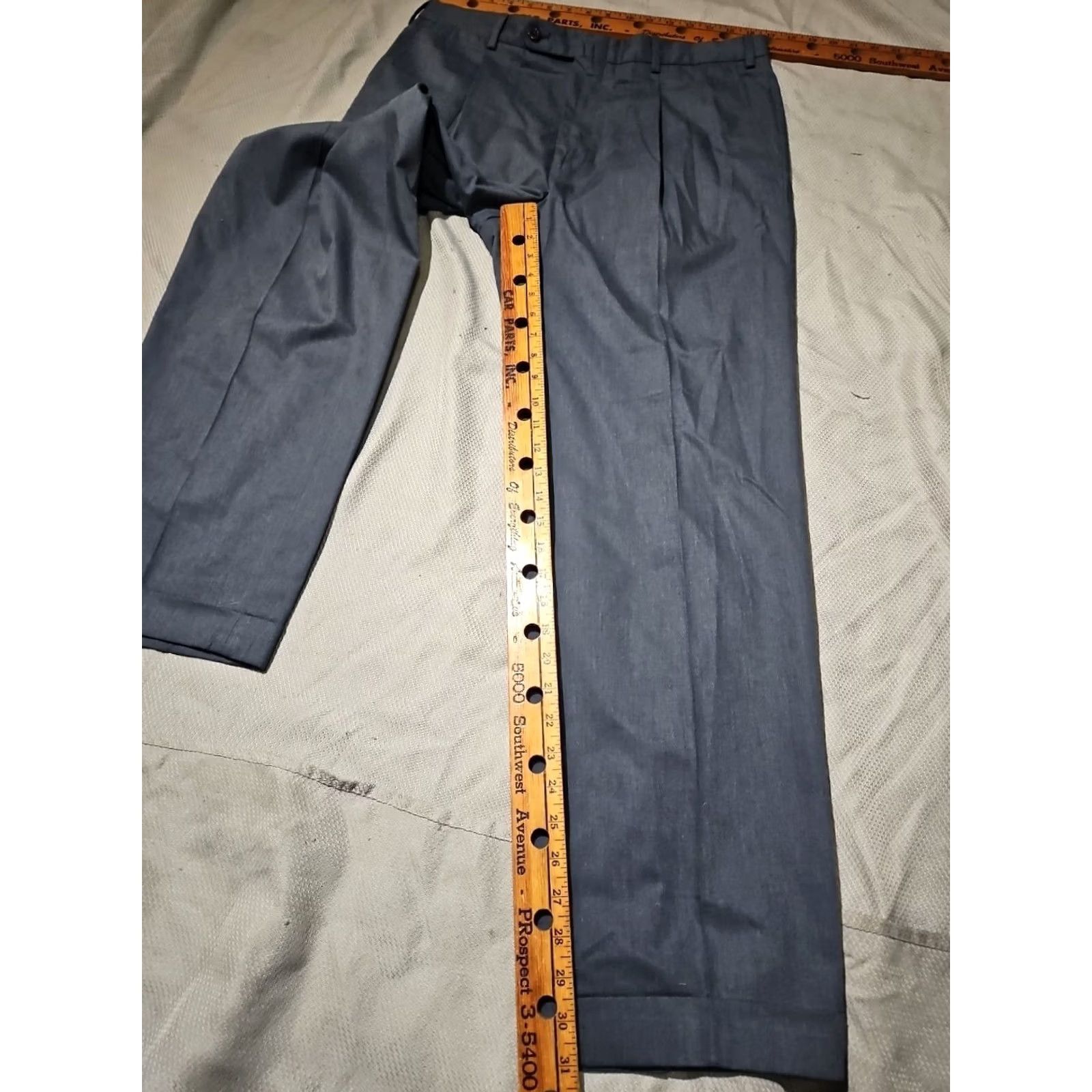 Ermenegildo Zegna Ermenegildo Zegna Pants Mens Size 36 Blue Pleated Dress Casual Trousers Size US 36 / EU 52 - 6 Thumbnail
