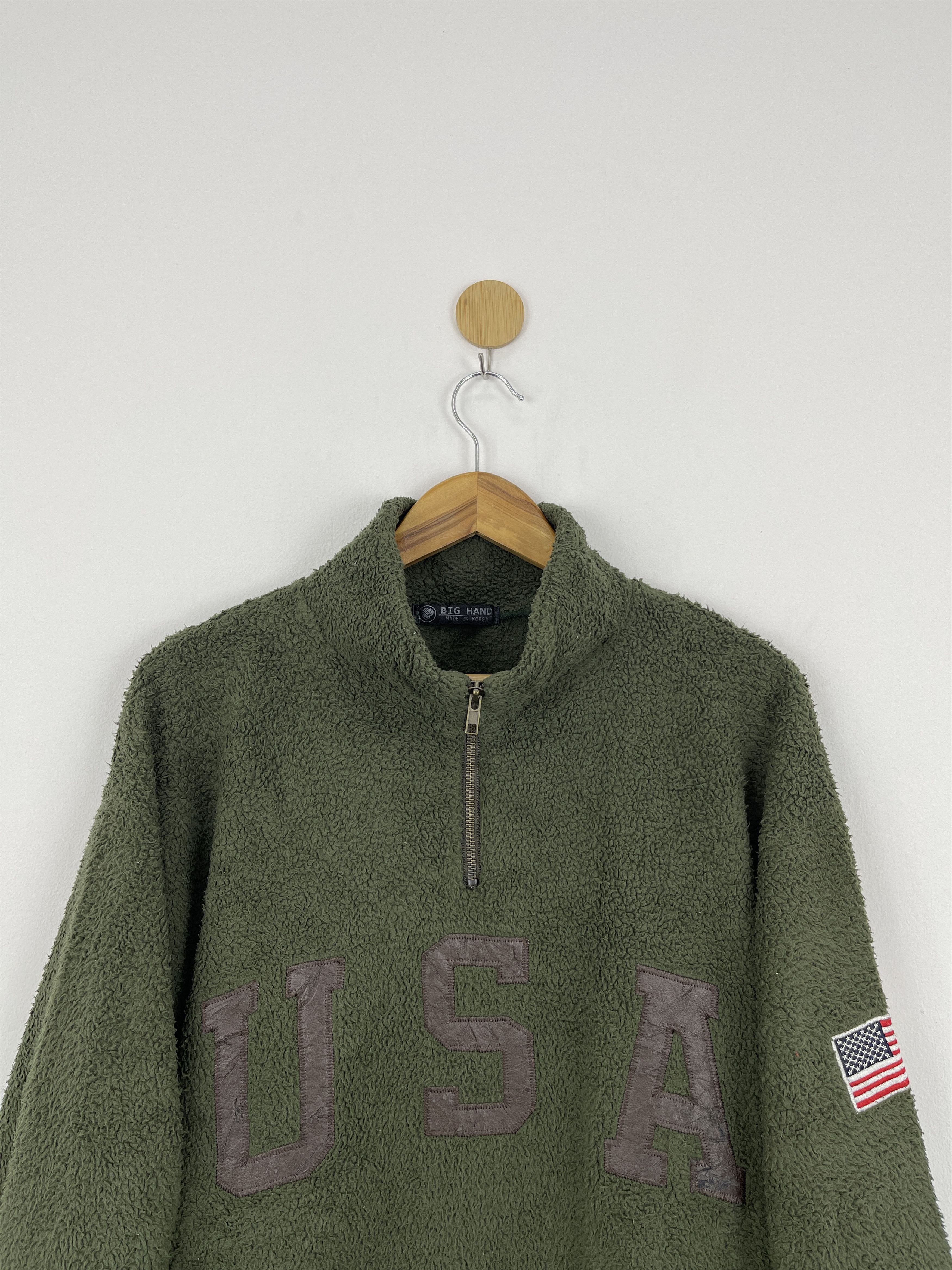 Japanese Brand Vintage Japanese Brand USA Spellout Fleece Jacket JA0011 Size US L / EU 52-54 / 3 - 3 Thumbnail