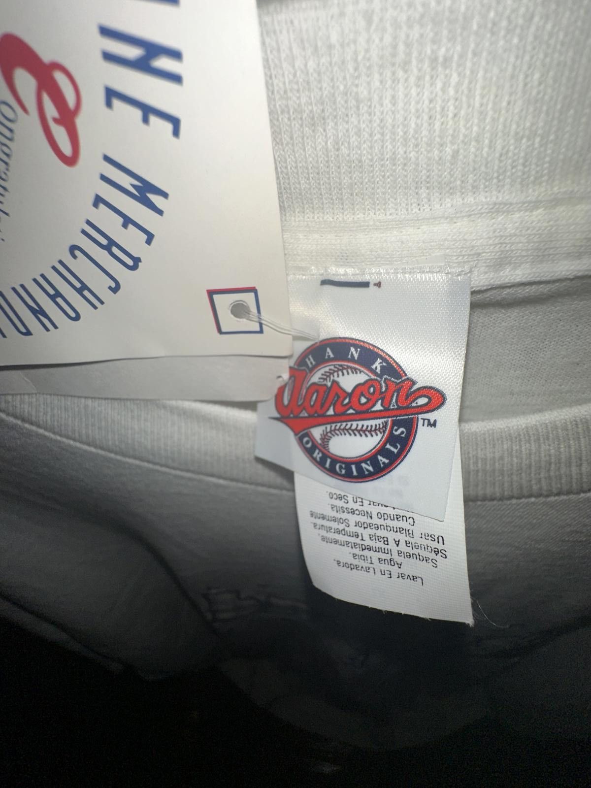 Designer Deadstock 90s Atlanta Braves Hank Aaron Embroidered T-Shirt Size US XL / EU 56 / 4 - 4 Thumbnail