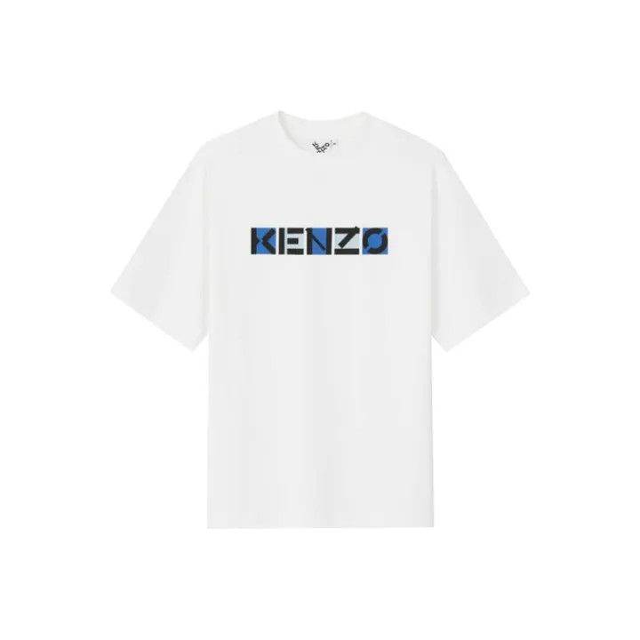 Kenzo KENZO SS21 White Logo Short Sleeve T-Shirt 0079 Size US L / EU 52-54 / 3 - 1 Thumbnail