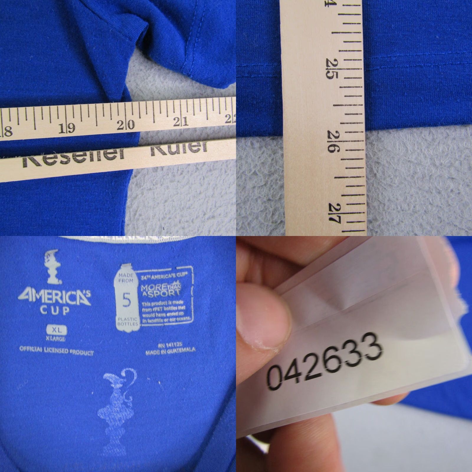 Vintage VINTAGE America's Cup Shirt Womens XL Blue 34th San Francisco 2013 Sailing Racing Top Tee Size XL / US 12-14 / IT 48-50 - 8 Thumbnail