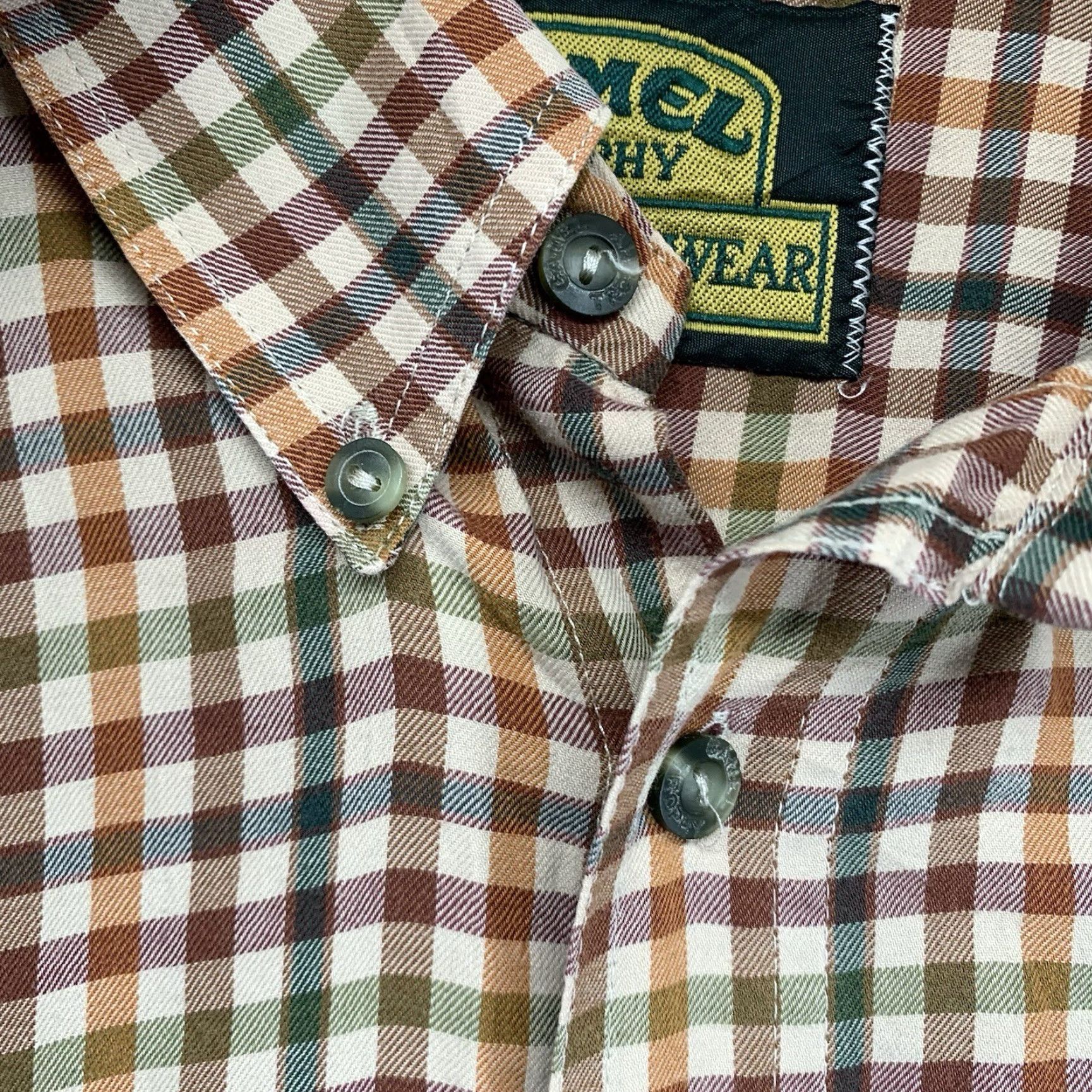 Camel VINTAGE Camel Cigarettes Shirt Men 2XL Plaid Cotton Long Sleeve Button-Up Casual Travel Retro 80s 90s Size US XXL / EU 58 / 5 - 6 Thumbnail