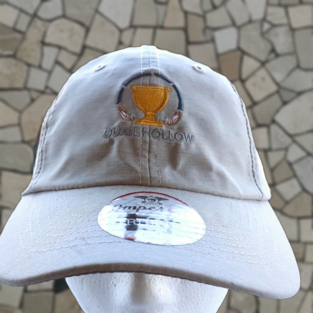 Imperial Imperial Hat Men OS Gray Strapback Quail Hollow Presidents Cup Golf Solid Mens Size ONE SIZE - 1 Thumbnail