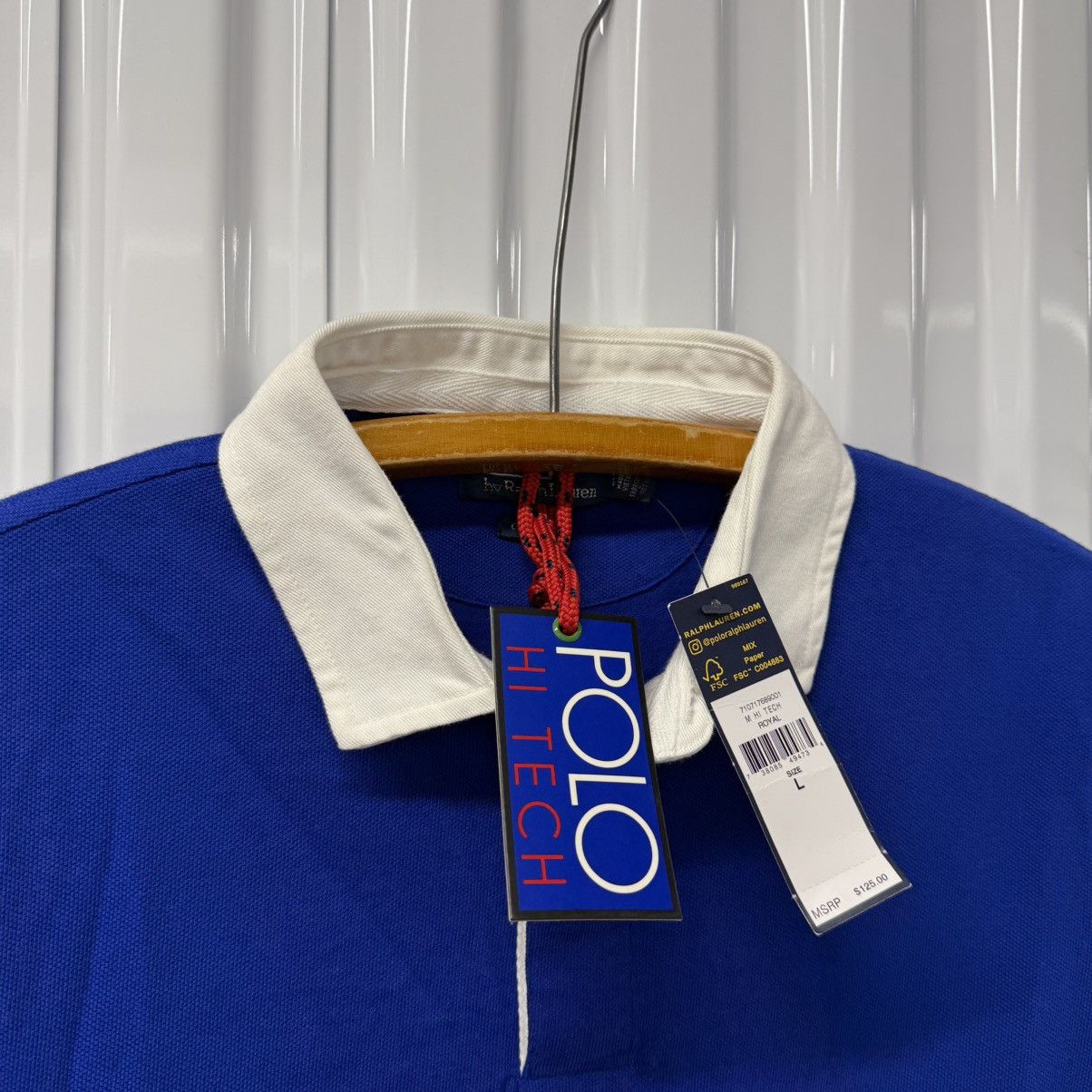 RARE Polo Hi Tech Rafting Color Block Striped Polo Tee