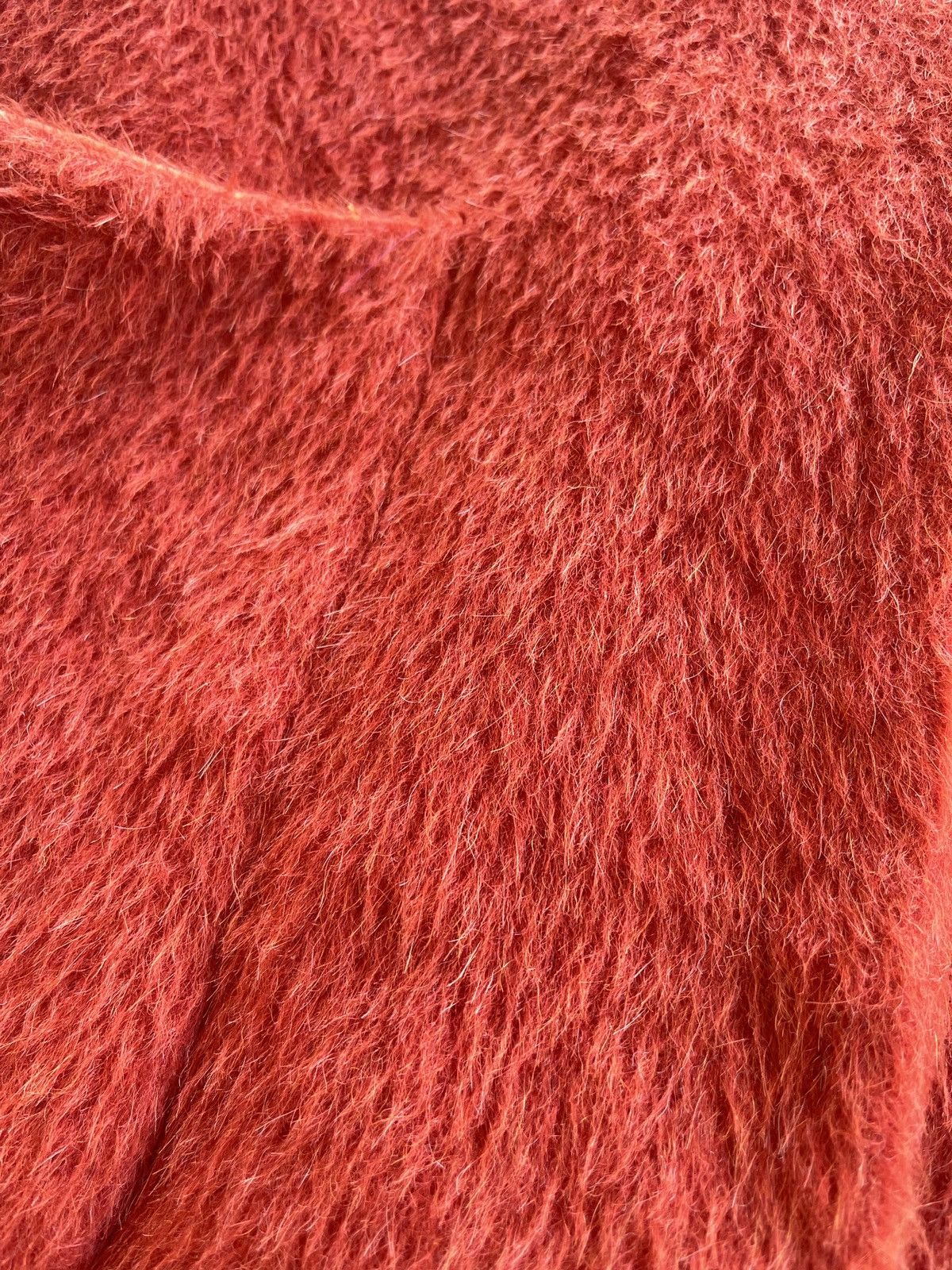 Japanese Brand Massimo Monteforte Fuzzy Mohair Button Less Coat Size M / US 6-8 / IT 42-44 - 12 Thumbnail