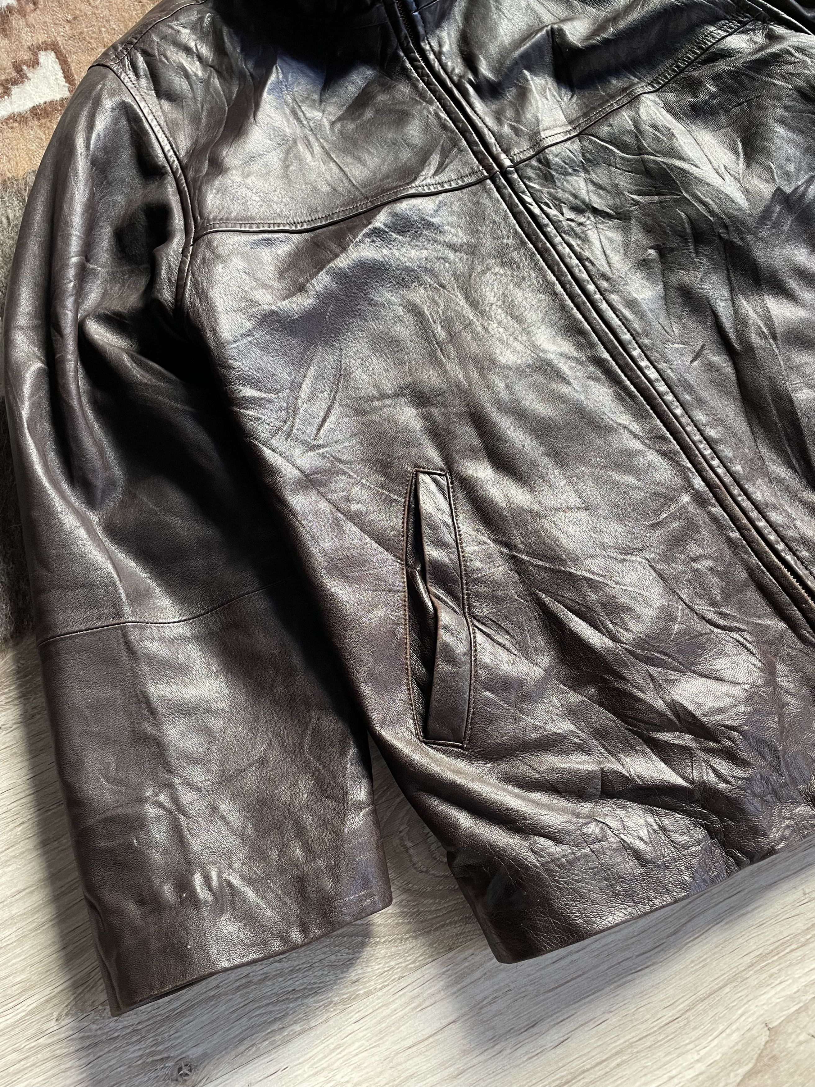 Vintage Pepe Nieto Vintage 60s 70s Eclair Zip Leather Jacket 7927AC Size US M / EU 48-50 / 2 - 7 Thumbnail
