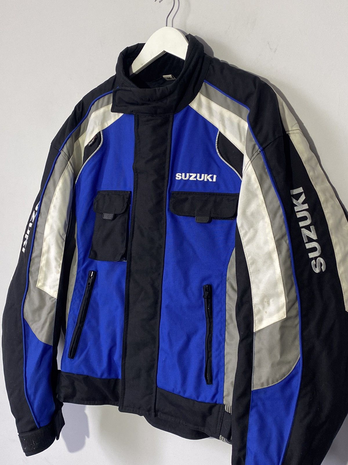 Japanese Brand 🔥 00s SUZUKI MOTORCYCLE RIDING JACKET Y2K BIKER STYLE RACING Size US S / EU 44-46 / 1 - 8 Thumbnail