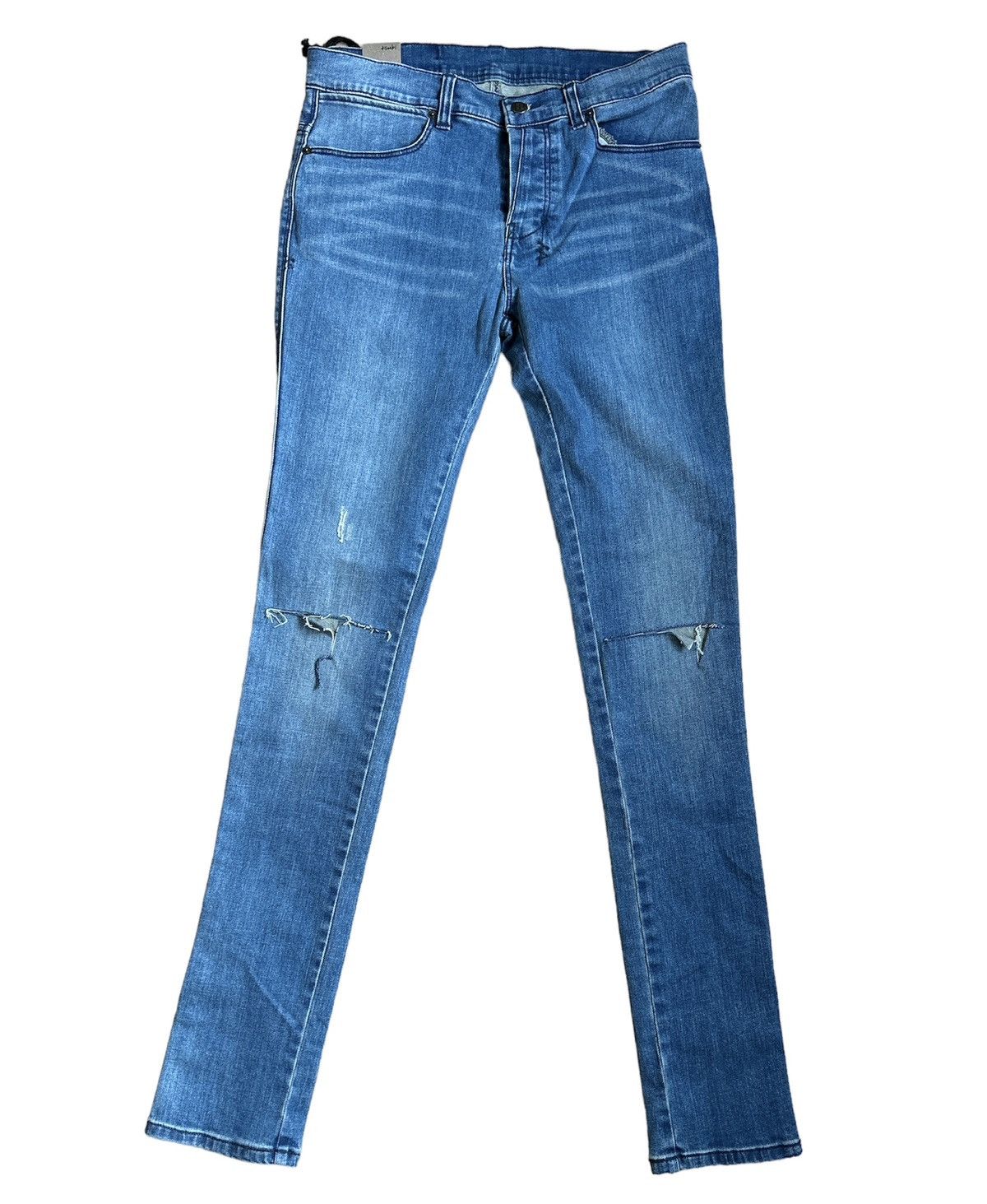 image of Ksubi Van Winkle Blue Denim Slim Jeans Size: 30, Men's