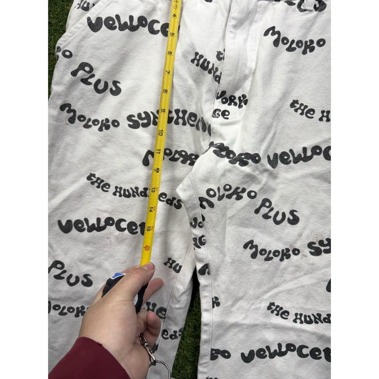 The Hundreds VINTAGE The Hundreds Clockwork Orange Pants Mens 34 Carpenter y2k White Cotton Regular Straight 28 Inseam Grunge Pants 34 Mens Size US 34 / EU 50 - 3 Thumbnail