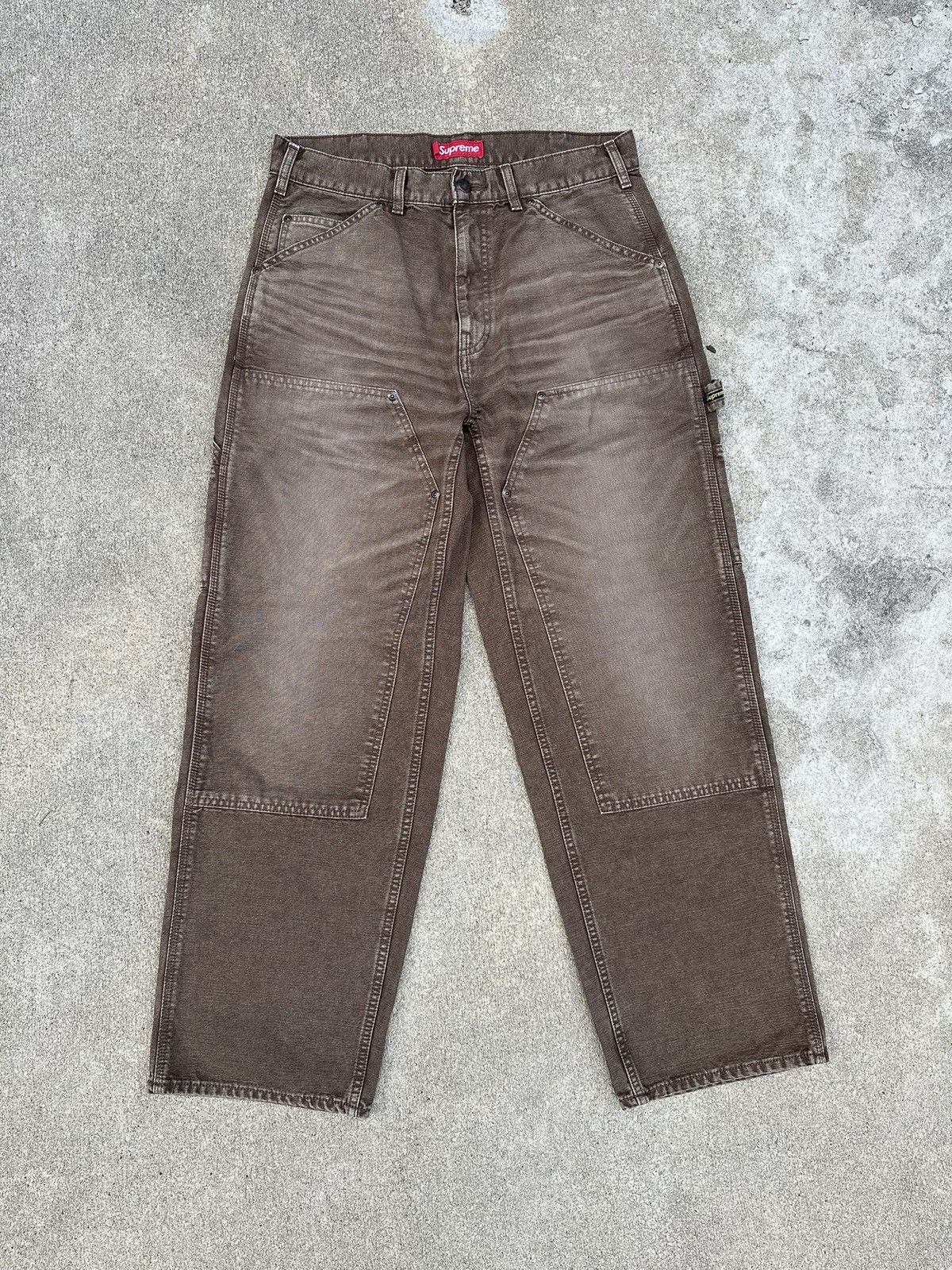 Supreme worn double knee painter pant