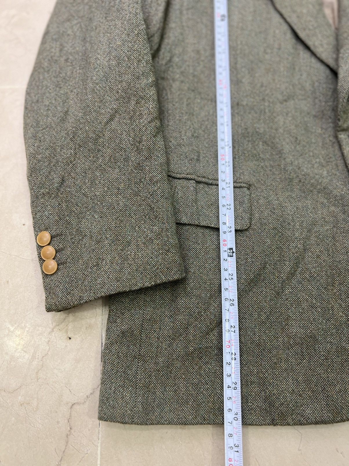 Yves Saint Laurent Vintage Yves Saint Laurent Pour Homme Green Wool Blazer Size 52R - 10 Thumbnail