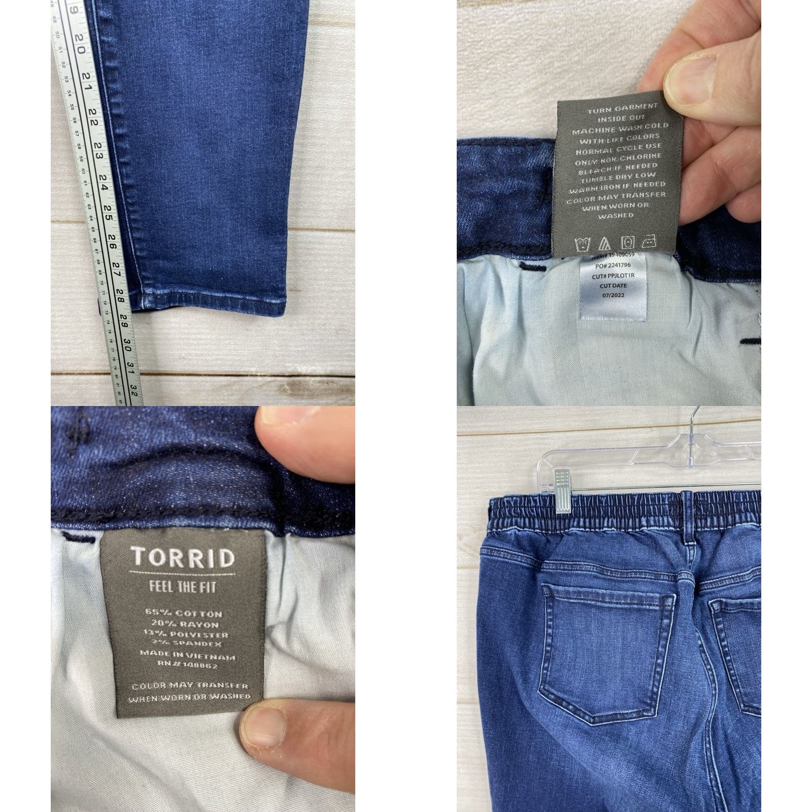 Torrid **Torrid Women's 1X Dark Wash Elastic Waist Pull On Jean** User: Torrid Women's 1X Dark Wash Elastic Waist Pull On Jean Size 40" / US 18 - 8 Thumbnail