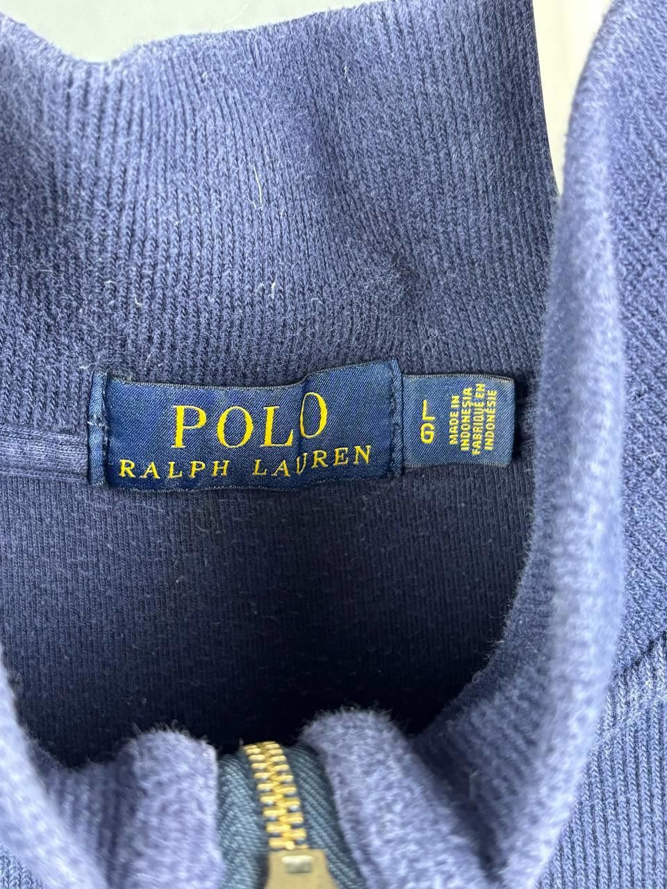 Polo Ralph Lauren Ralph Lauren Sweater Size L Blue 1/4 Zip Vintage Size US L / EU 52-54 / 3 - 3 Thumbnail