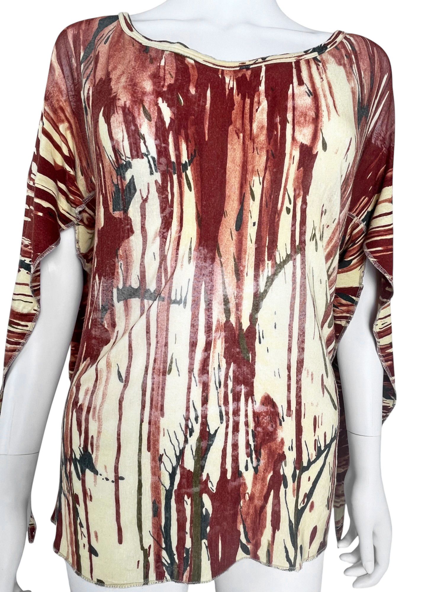 Jean Paul Gaultier F/W 1998 Blood Boat Neck Top Size S / US 4 / IT 40 - 7 Thumbnail