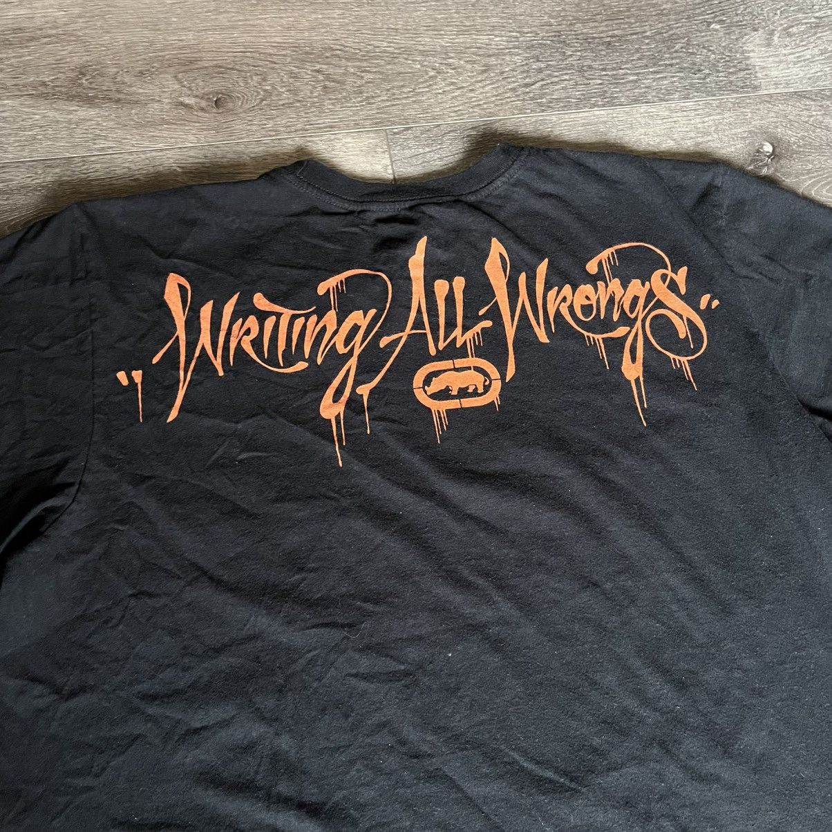 Ecko Unltd. Vintage 2000s Ecko Unlimited Writing all Wrongs Graphic Tee Size US XL / EU 56 / 4 - 6 Thumbnail