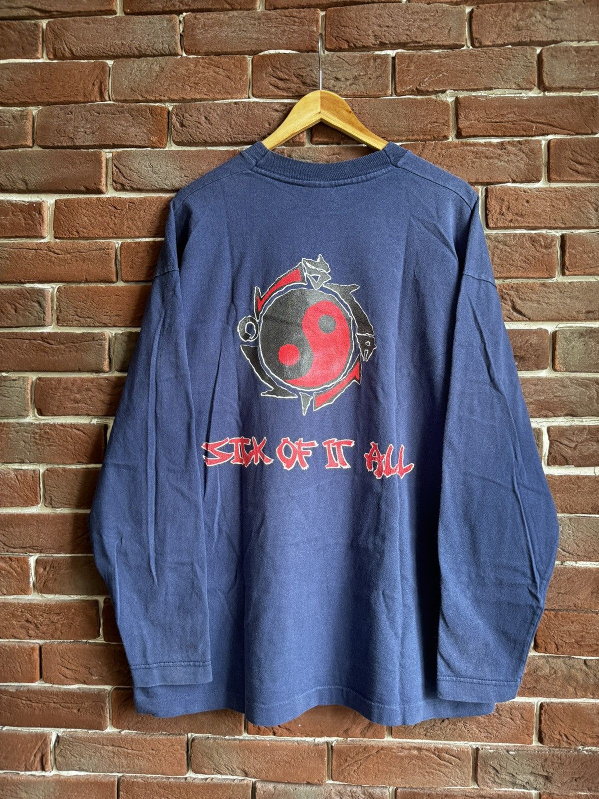 Band Tees 90s Sick Of It All Ying Yang Vintage NY Hardcore Band Tee xl Size US XL / EU 56 / 4 - 2 Thumbnail
