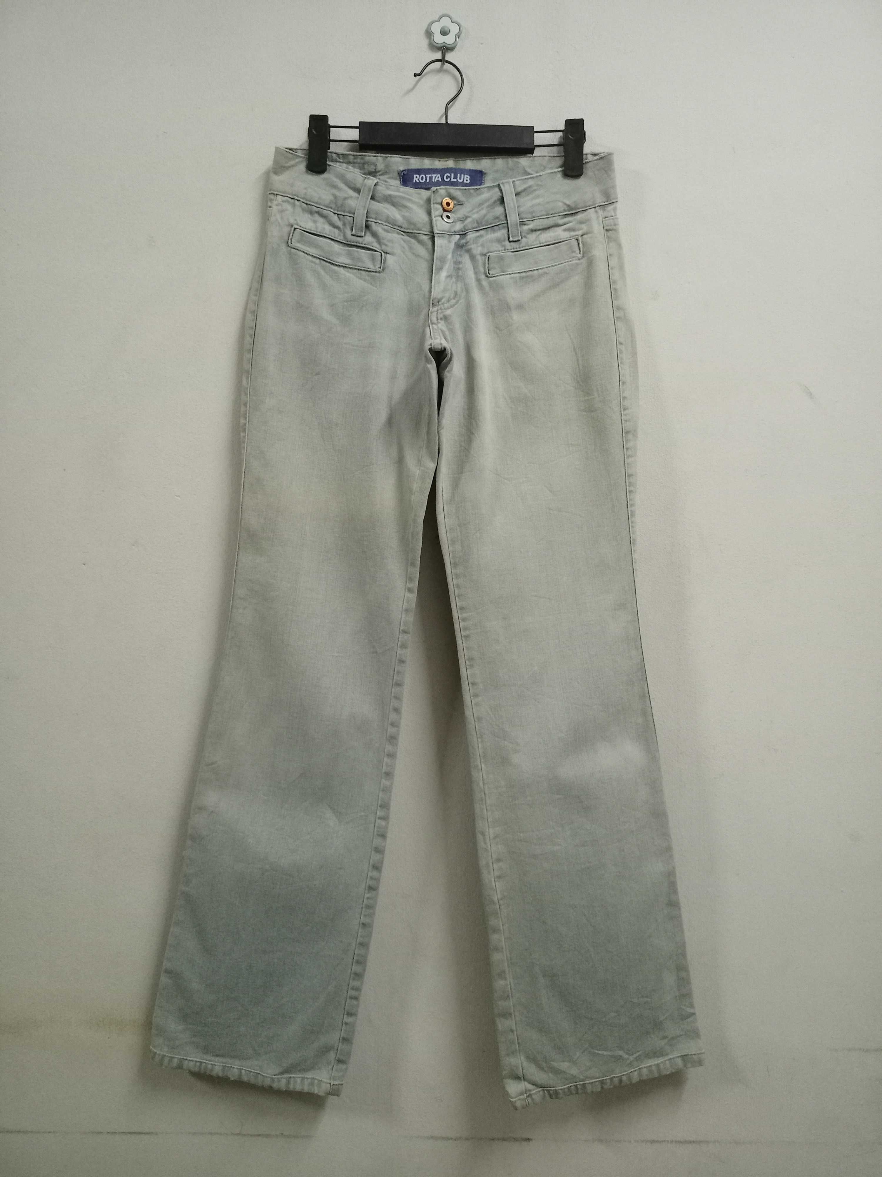 Japanese Brand Vintage Japanese Brand Faded Wash Style Flare Jeans Size 28" / US 6 / IT 42 - 1 Thumbnail