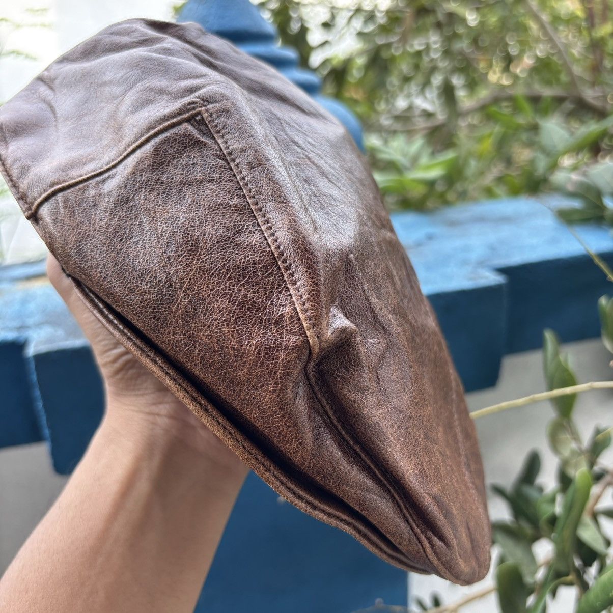 Dior Christian Dior Boutique Paris Leather flat cap Size ONE SIZE - 7 Thumbnail