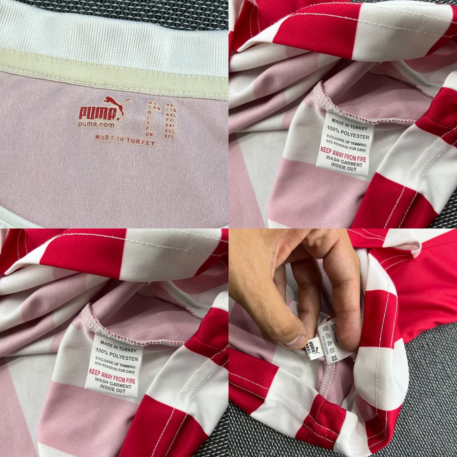Puma PUMA Stoke City 2004 2005 Home Football Jersey Mens 2XL Shirt XXL Multicolor Short Sleeve Activewear Moisture Wicking Quick Dry Football Size US XXL / EU 58 / 5 - 8 Thumbnail