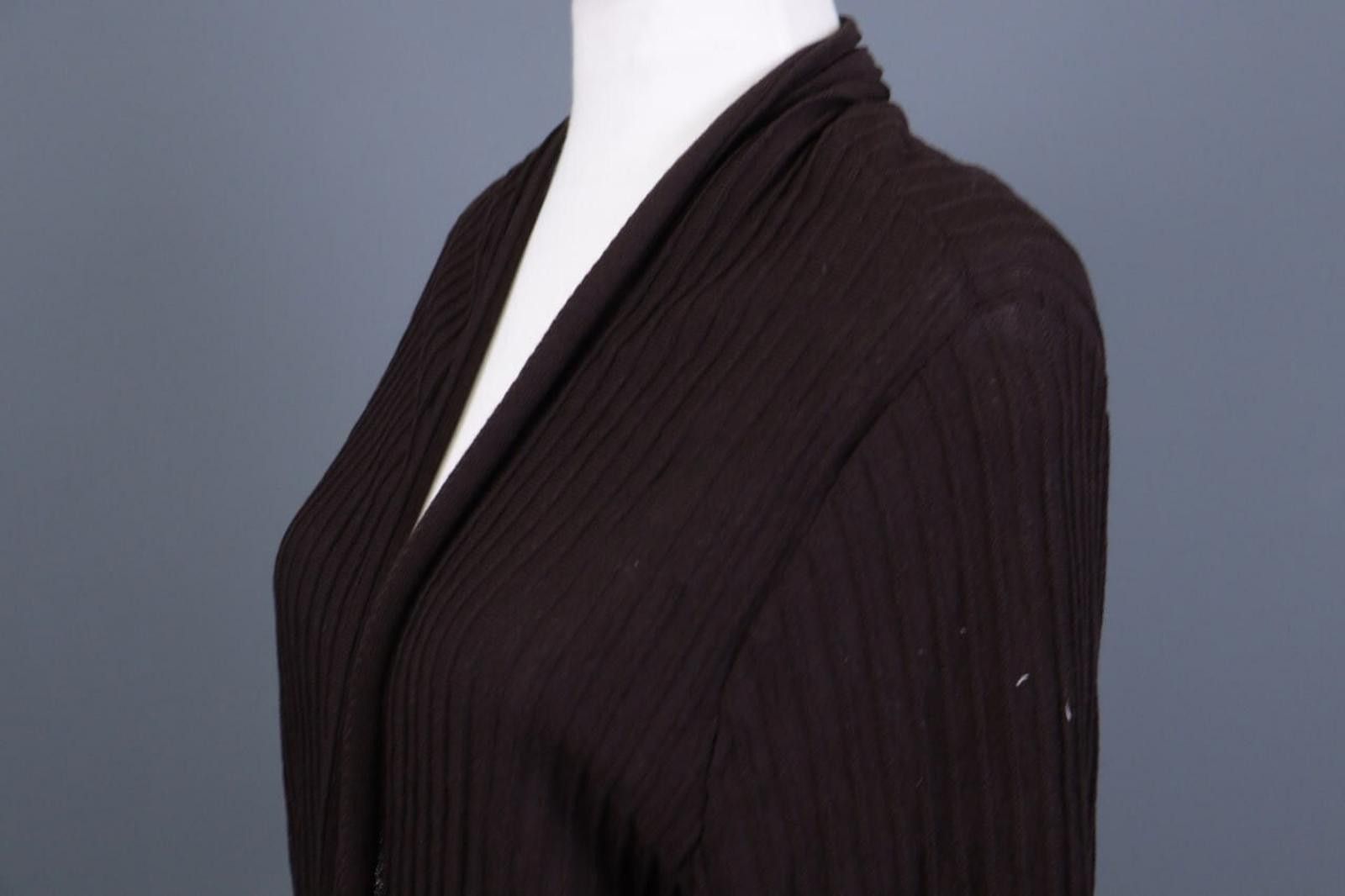 Eileen Fisher Eileen Fisher Brown Ribbed Wool Cardigan Sweater Size 1X Size XL / US 12-14 / IT 48-50 - 6 Thumbnail